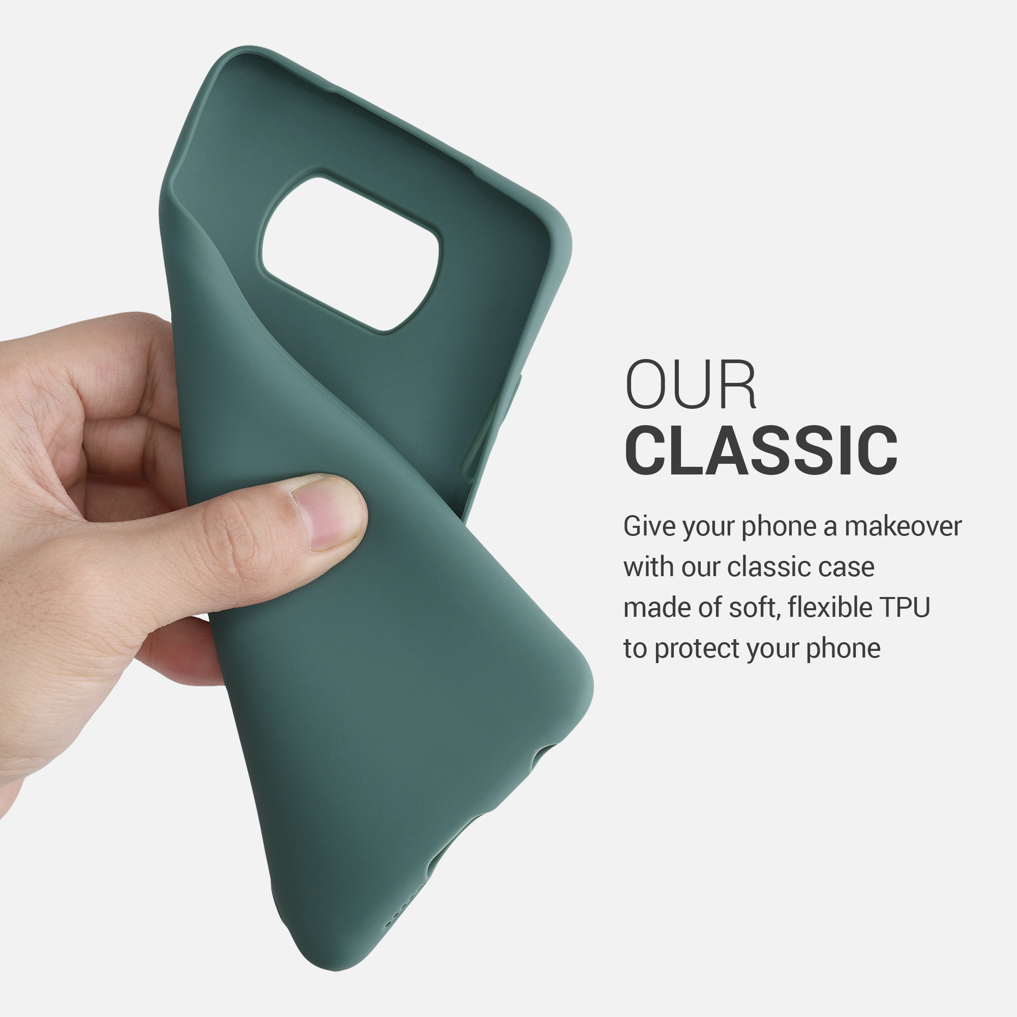 Kryt Xiaomi Poco X3 NFC silikonový TPU modrozelená kwmobile