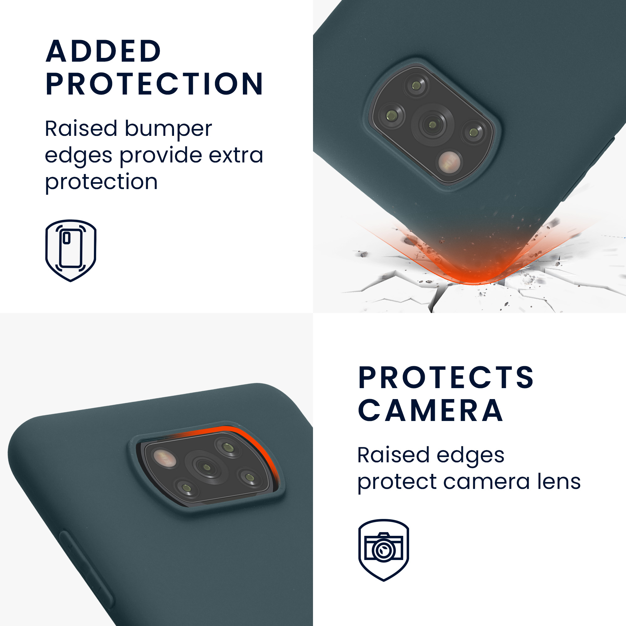 Pouzdro pro Xiaomi Poco X3 NFC / Poco X3 Pro kwmobile TPU - tmavá antracitová