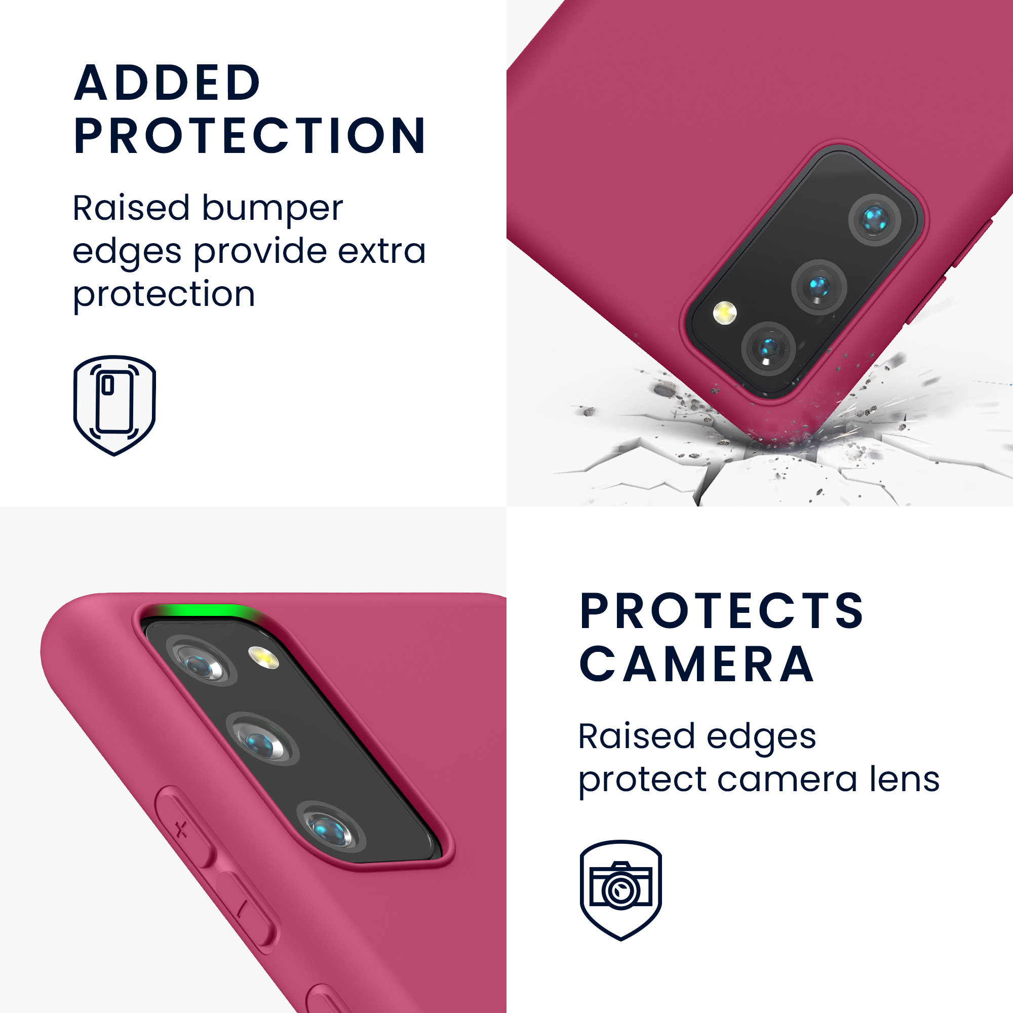 Kryt na mobil Samsung Galaxy S20 FE kwmobile TPU Fuchsia Matte