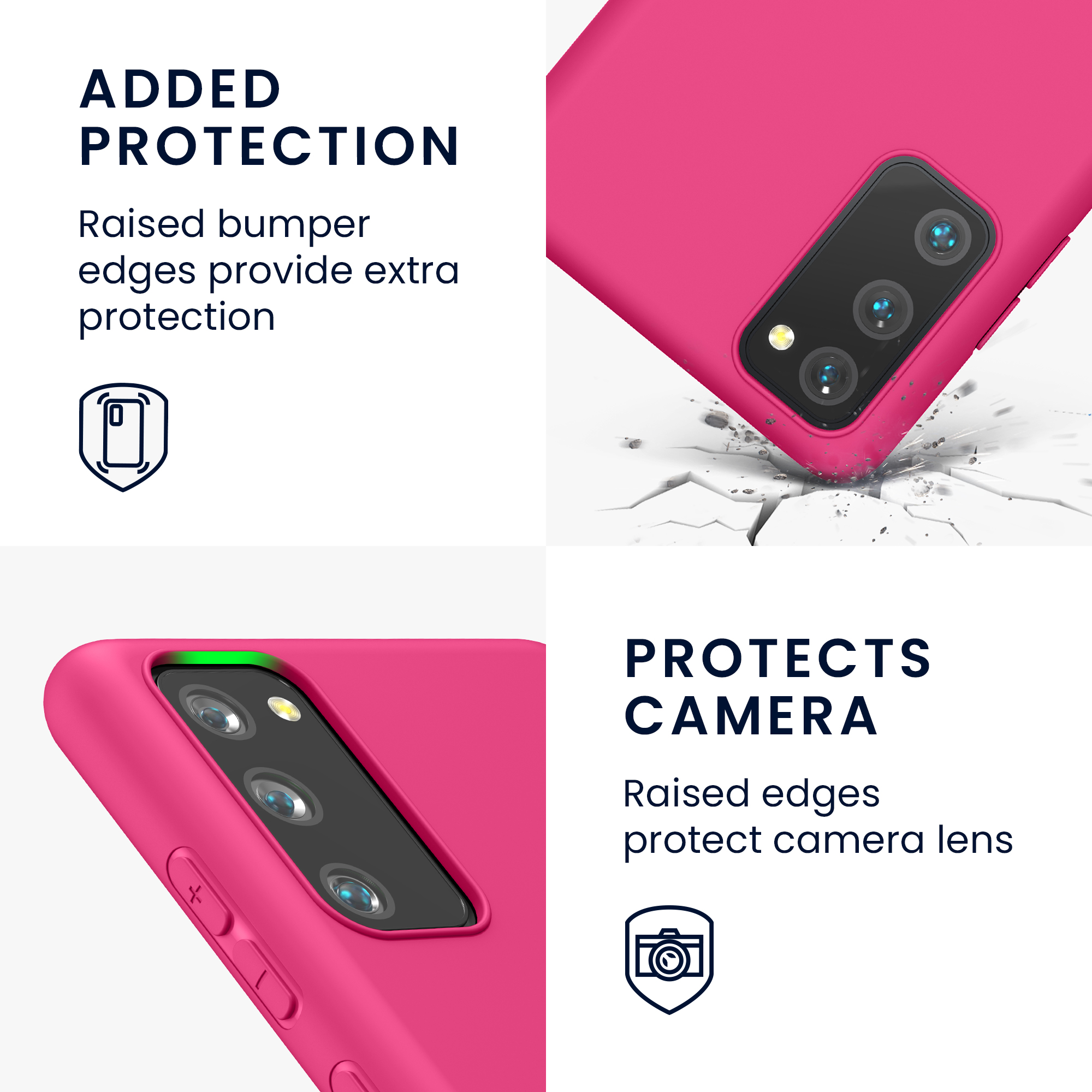 Kryt na mobil Samsung Galaxy S20 FE kwmobile TPU neonově růžový