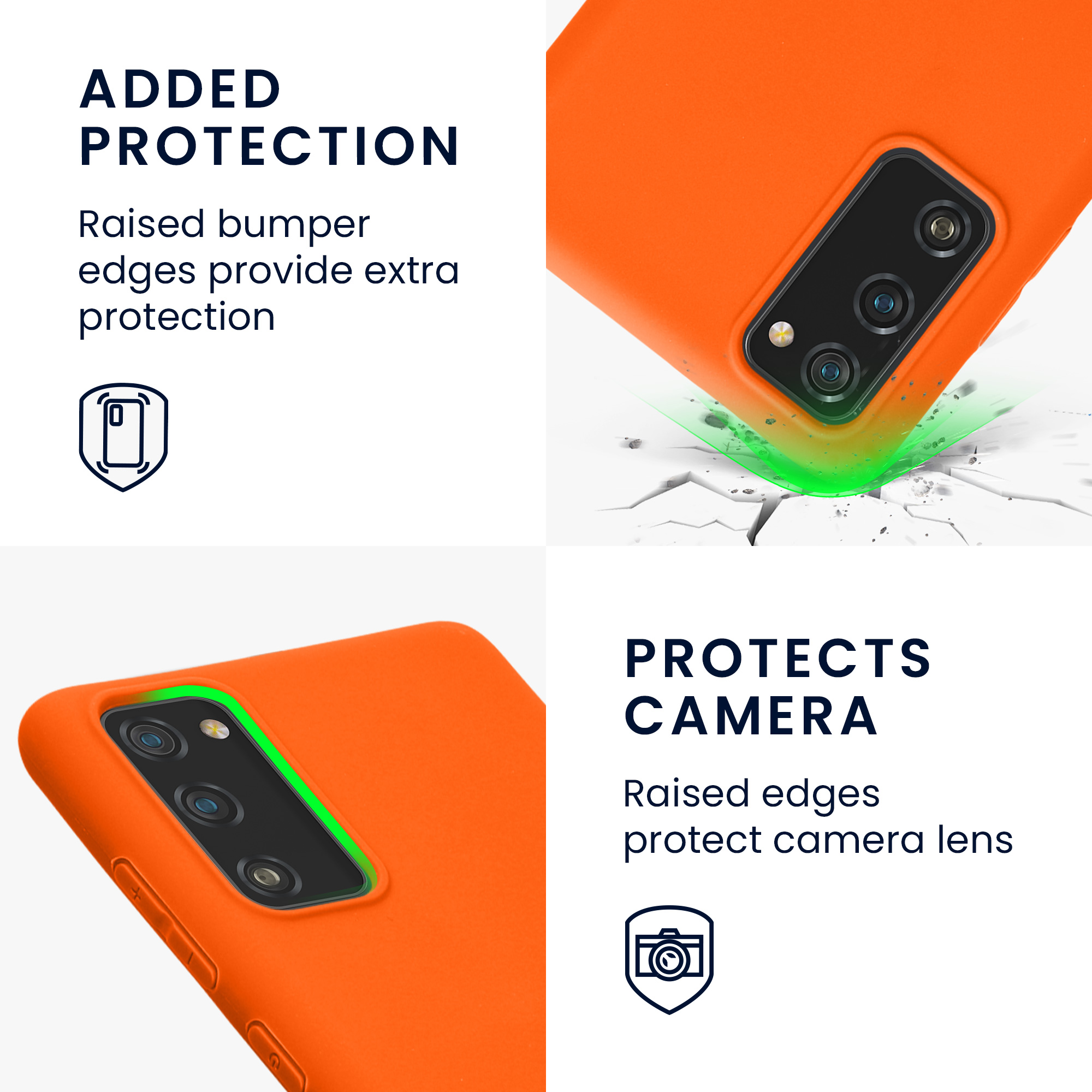 Kryt na mobil Samsung Galaxy S20 FE kwmobile TPU Neon Orange