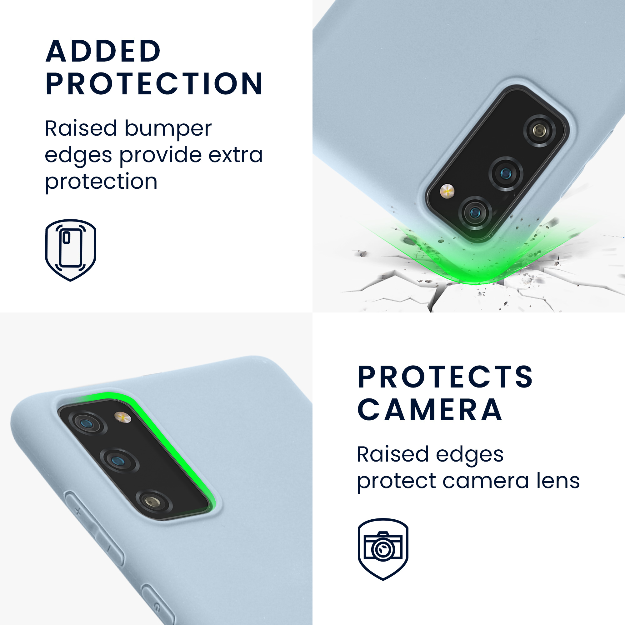 Kryt na mobil Samsung Galaxy S20 FE kwmobile TPU matně světle modrý
