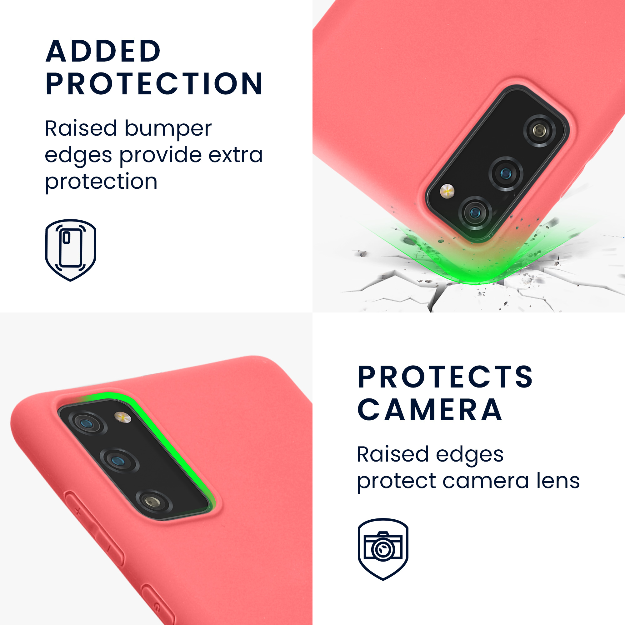 Kryt na mobil Samsung Galaxy S20 FE kwmobile TPU neonově korálový