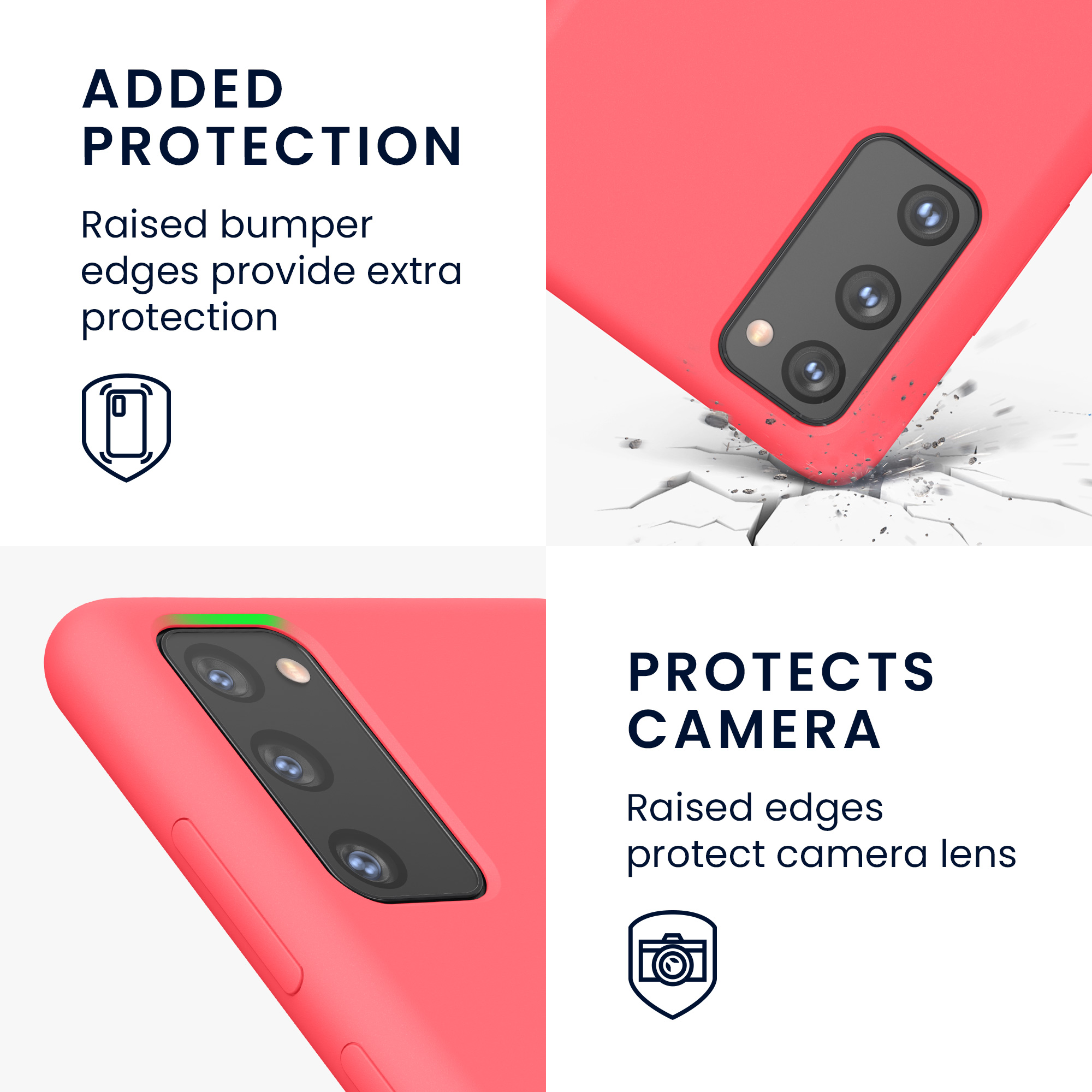 Kryt na mobil Samsung Galaxy S20 FE kwmobile TPU neonově korálový
