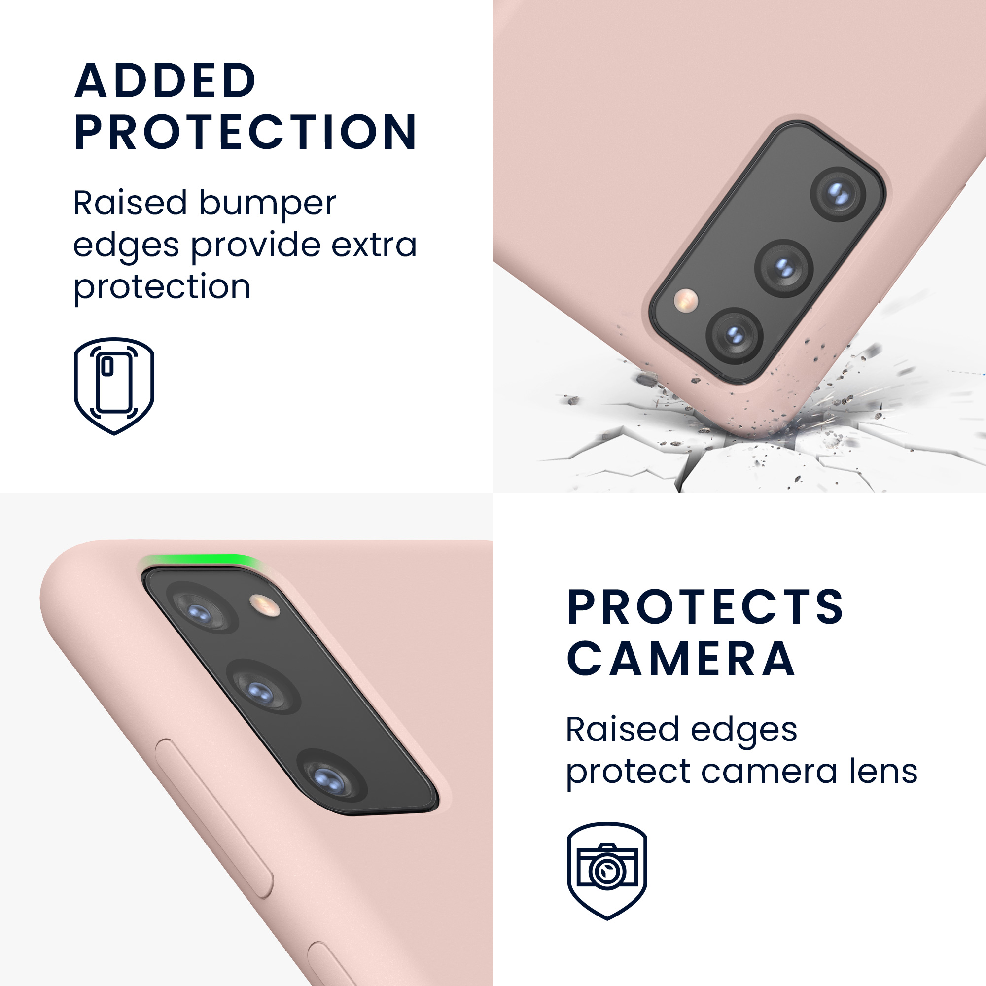 Kryt na mobil Samsung Galaxy S20 FE kwmobile TPU matně starorůžový