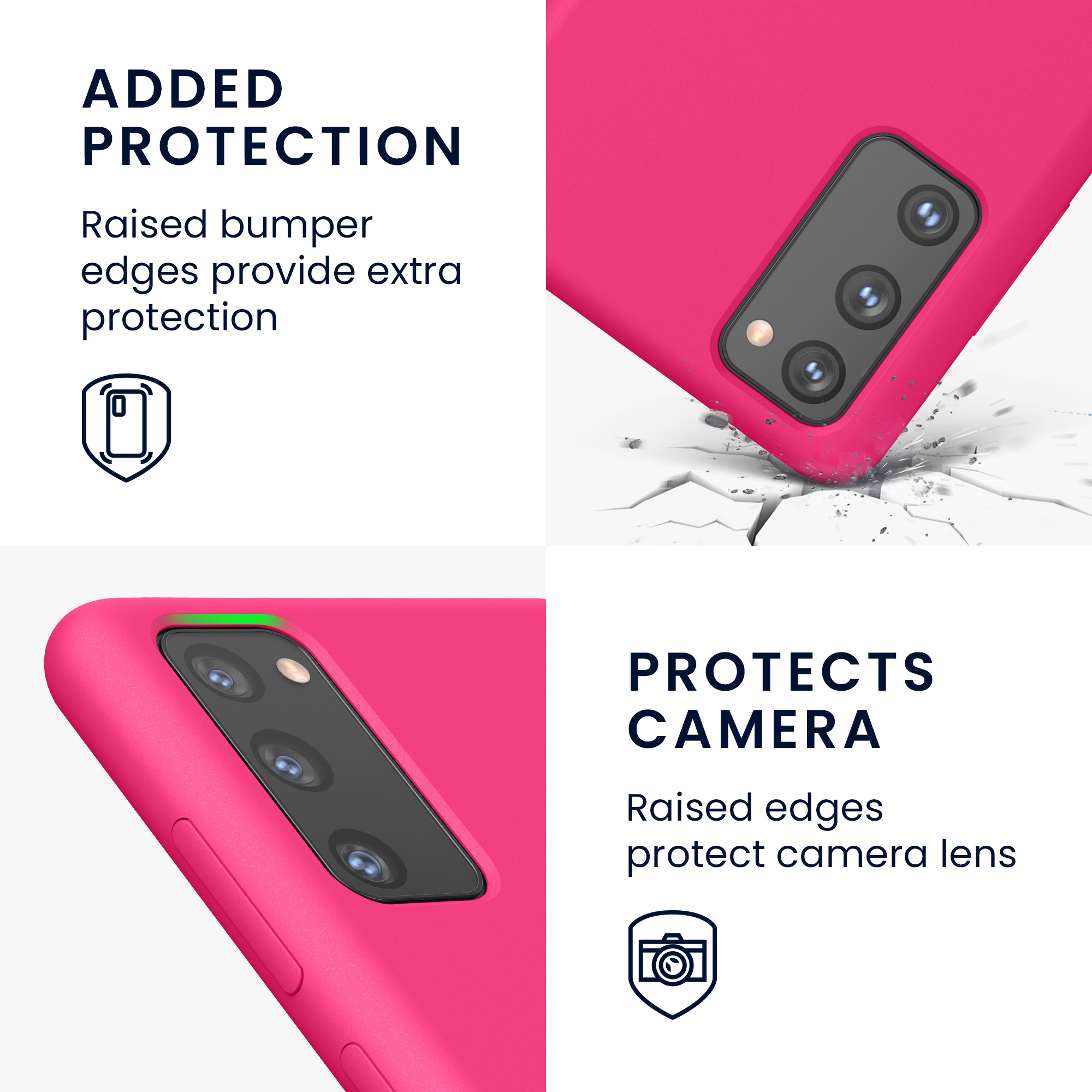 Kryt na mobil Samsung Galaxy S20 FE kwmobile TPU neonově růžový