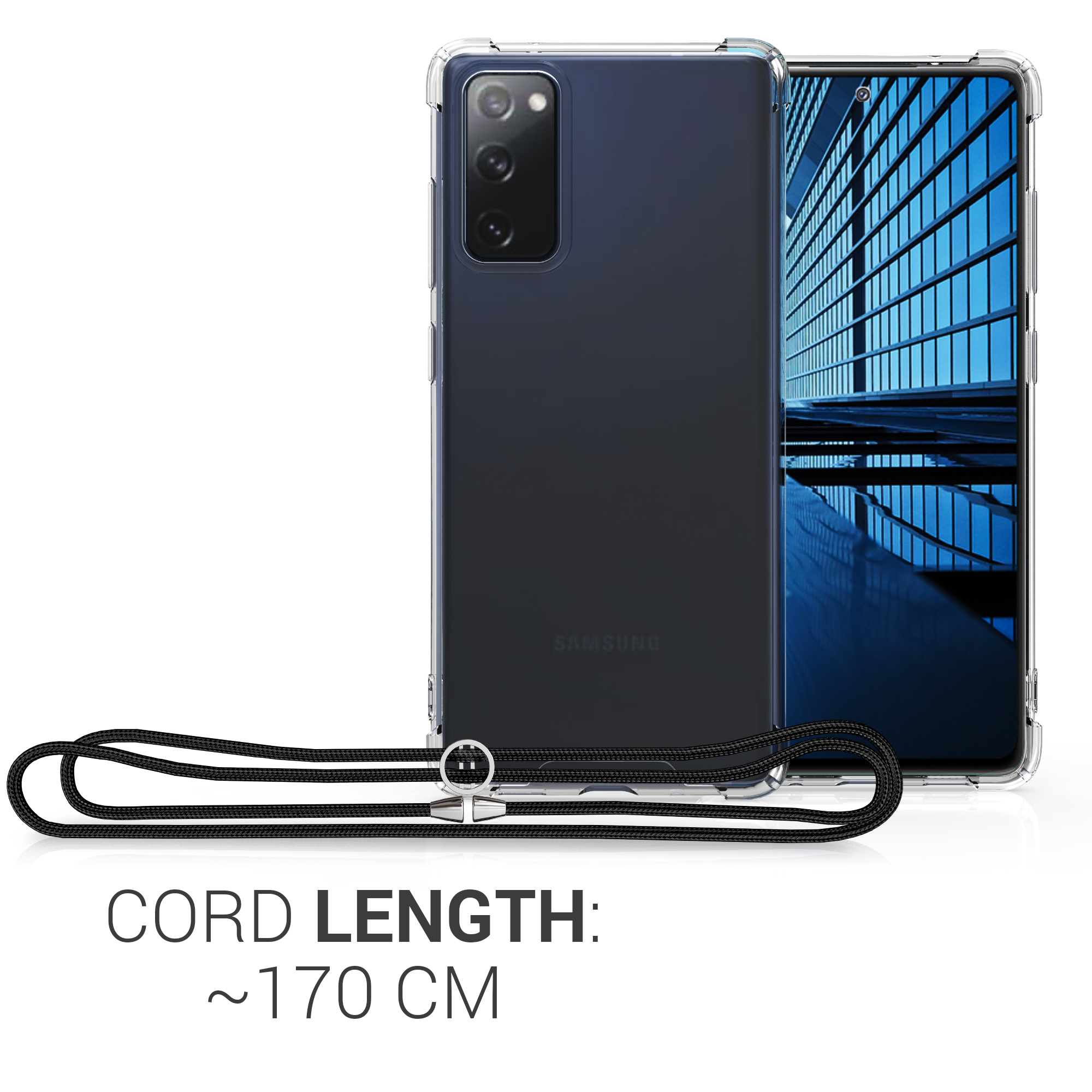 Crossbody kryt na mobil Samsung Galaxy S20 FE kwmobile transparentní