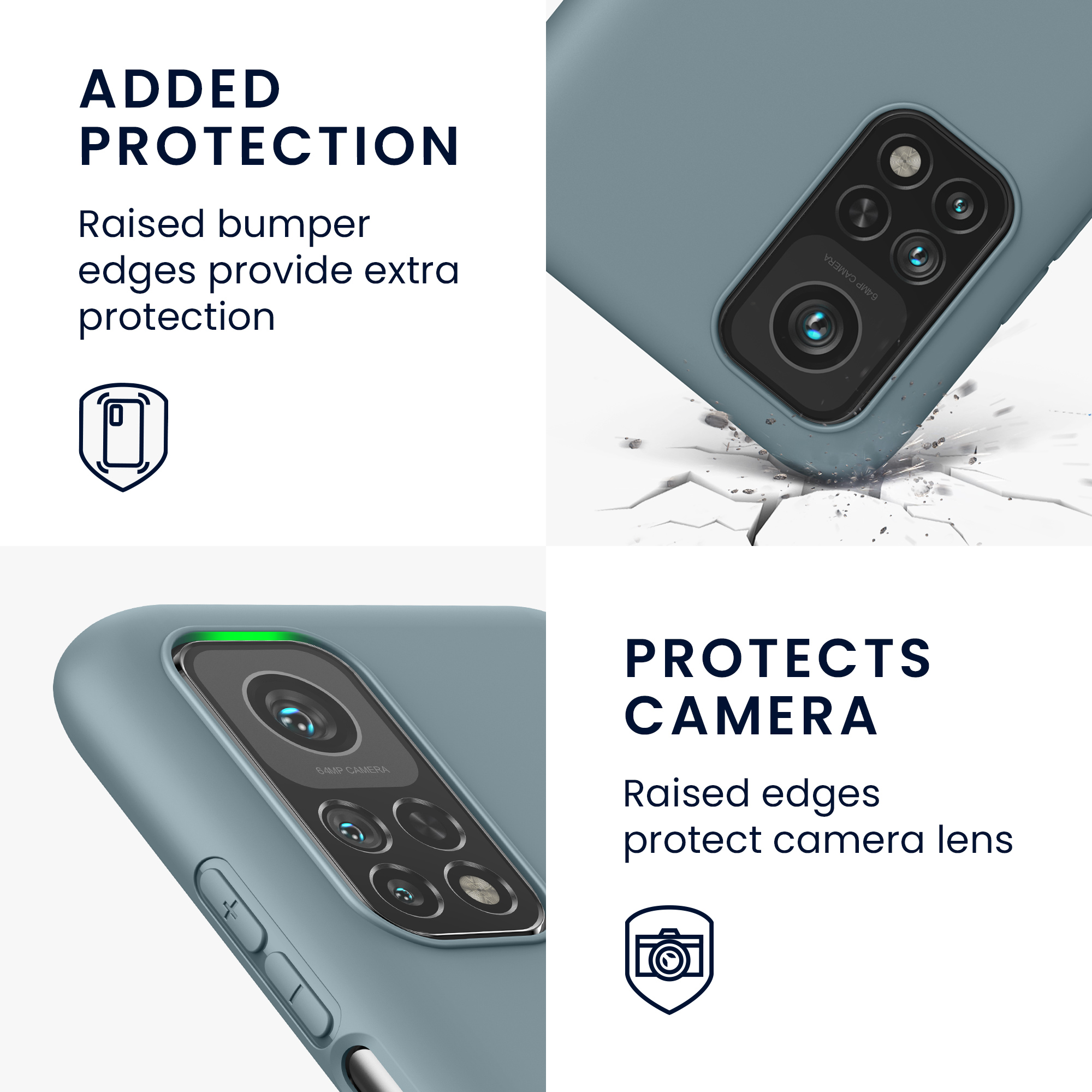 Kryt kwmobile Xiaomi Mi 10T / Mi 10T Pro, Arctic Night