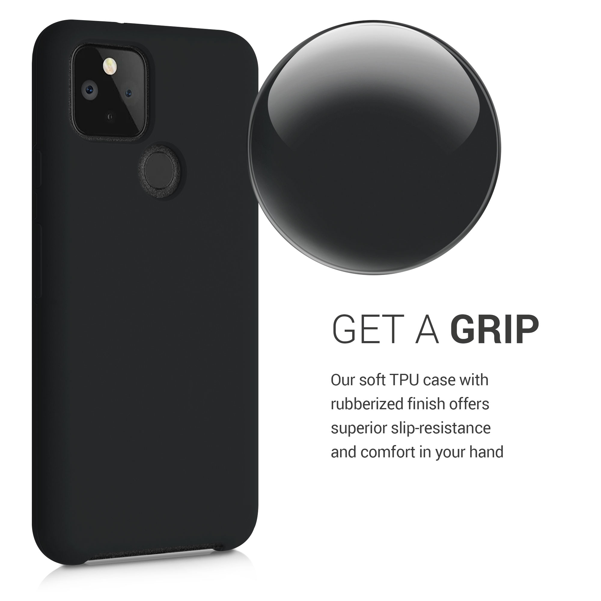 Zadní kryt kwmobile pro Google Pixel 5 - wireless charging černá
