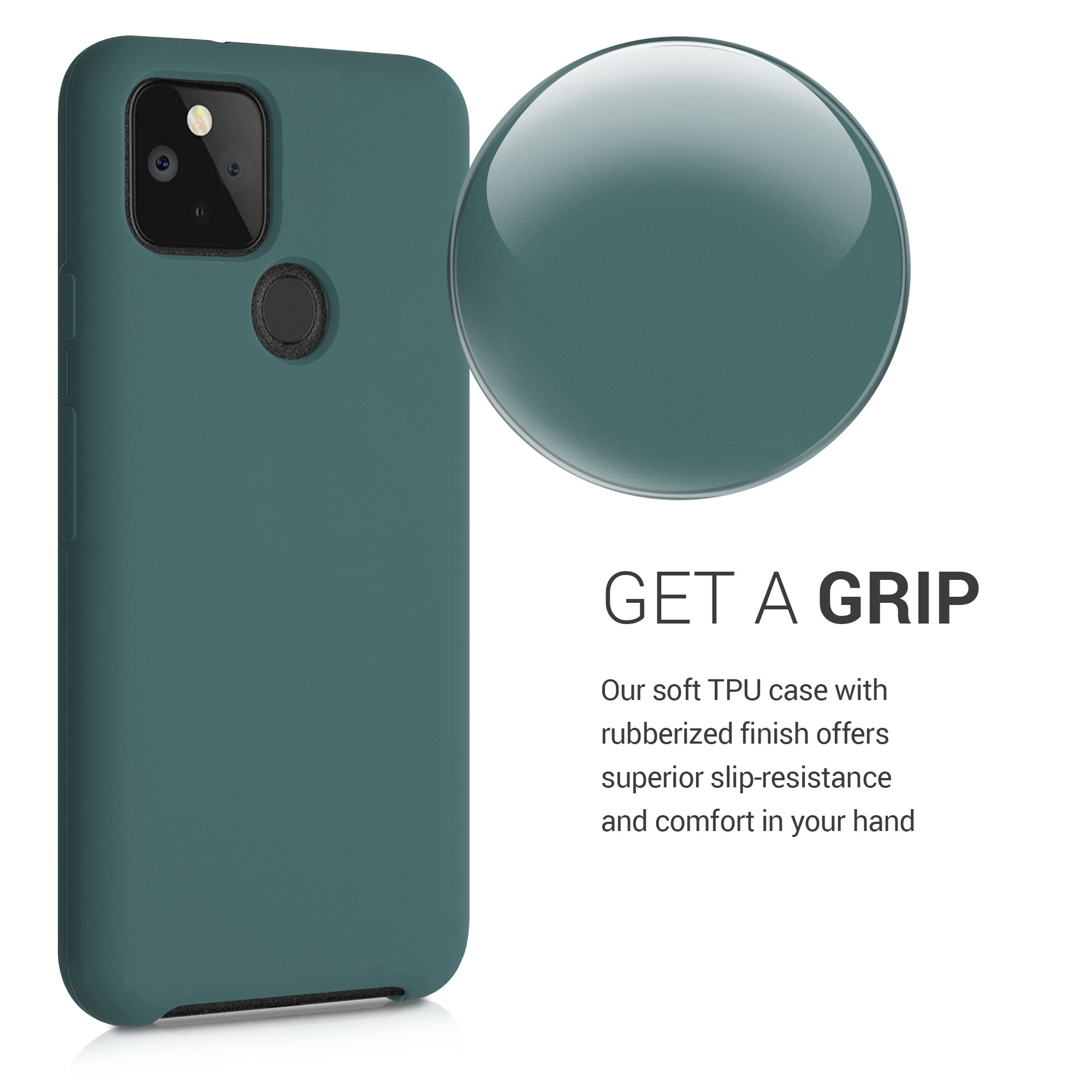 Zadní kryt kwmobile pro Google Pixel 5 - wireless charging modrá zelená