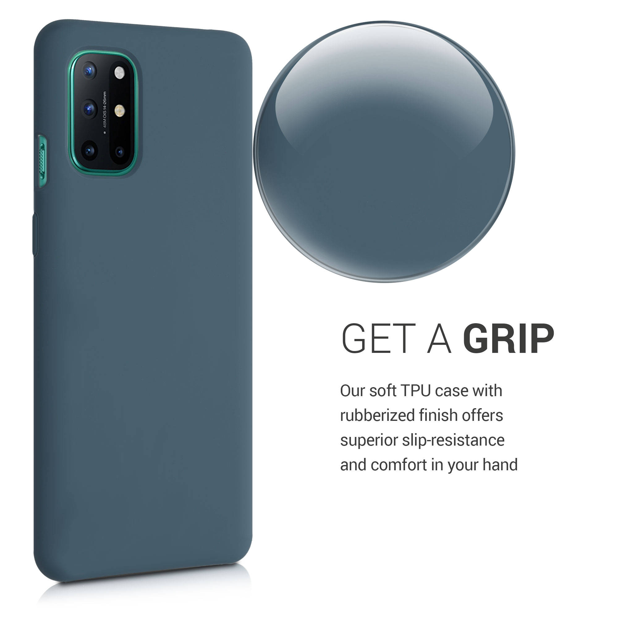 Kryt na mobil OnePlus 8T kwmobile TPU tmavě šedá