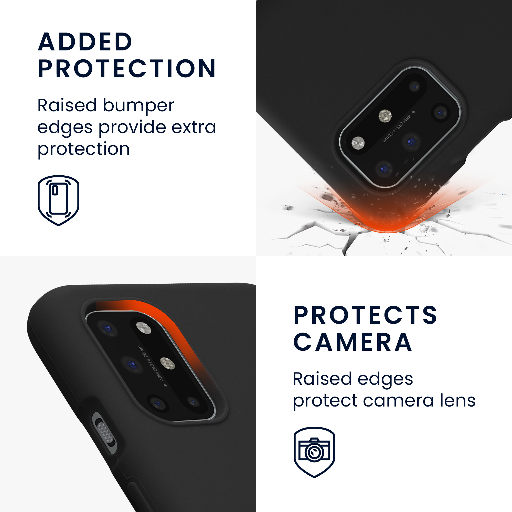 Kryt na mobil OnePlus 8T kwmobile TPU matná černá