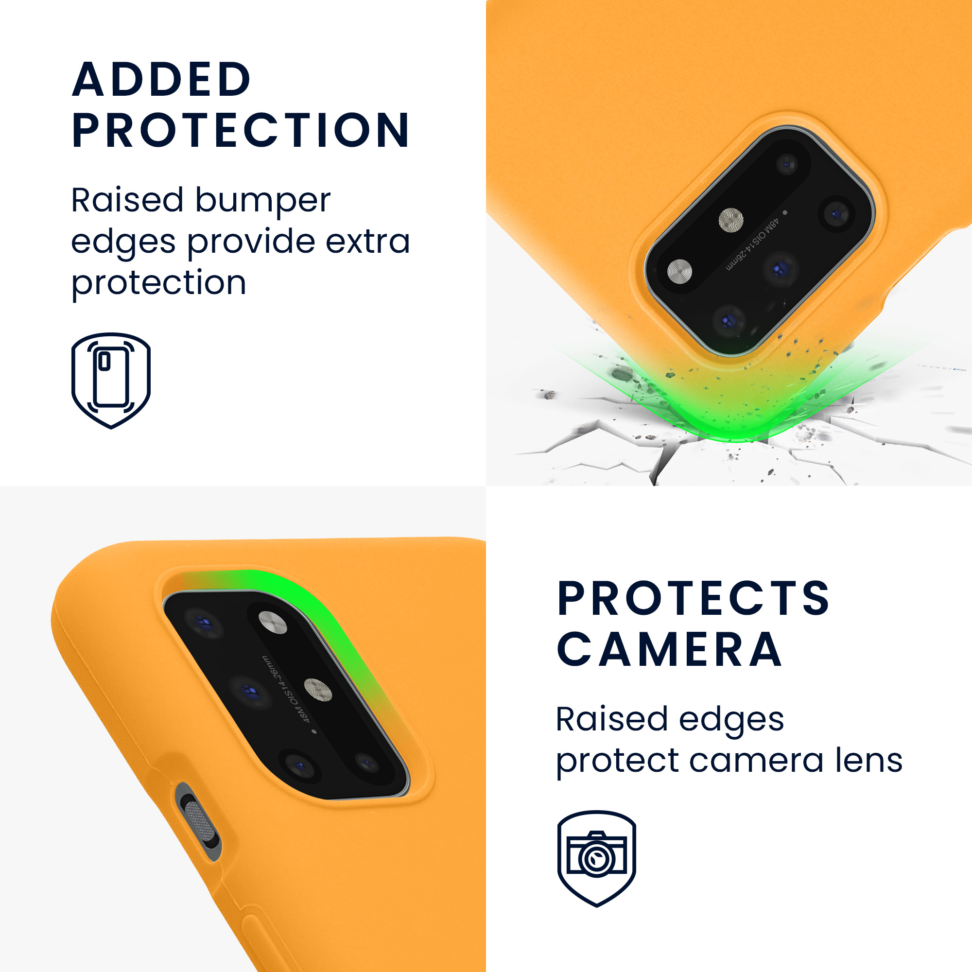 Kryt na mobil OnePlus 8T kwmobile TPU ovocná oranžová