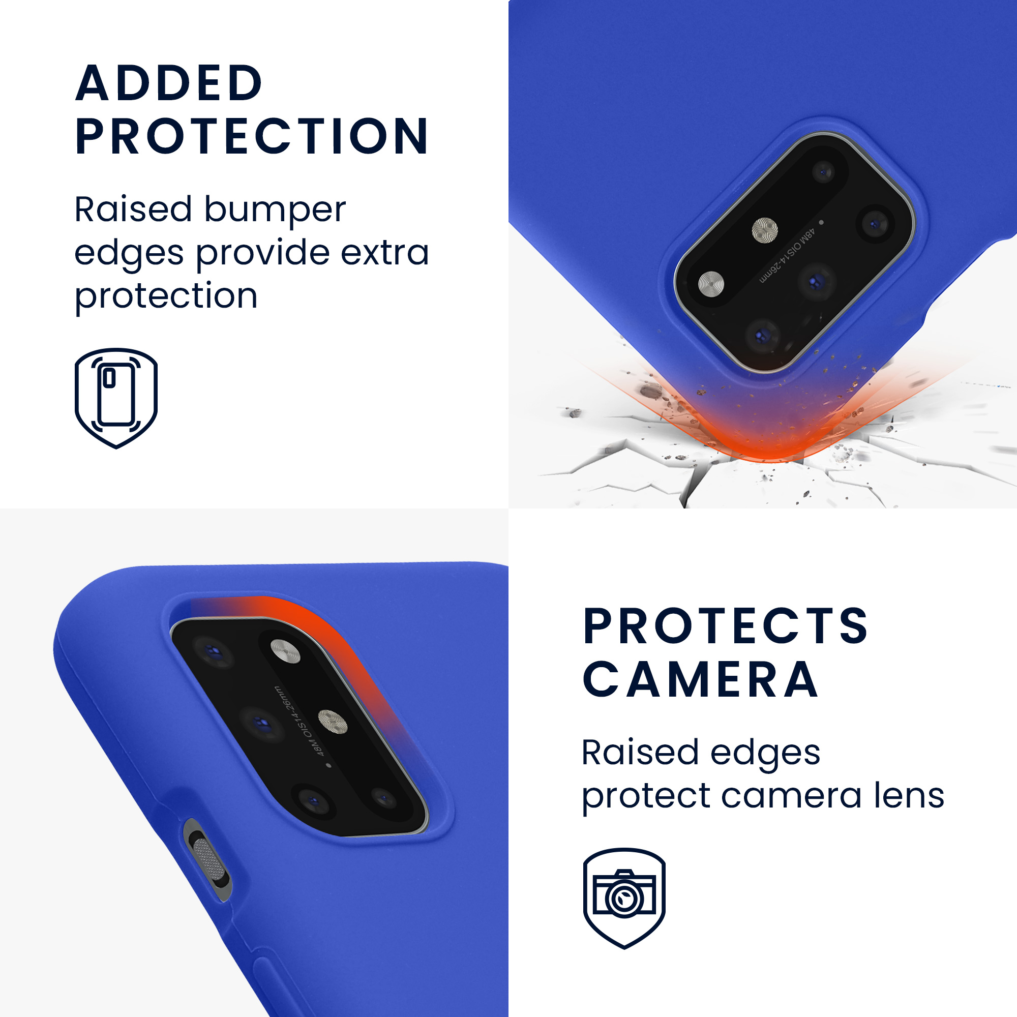 Kryt na mobil OnePlus 8T kwmobile TPU baltická modrá