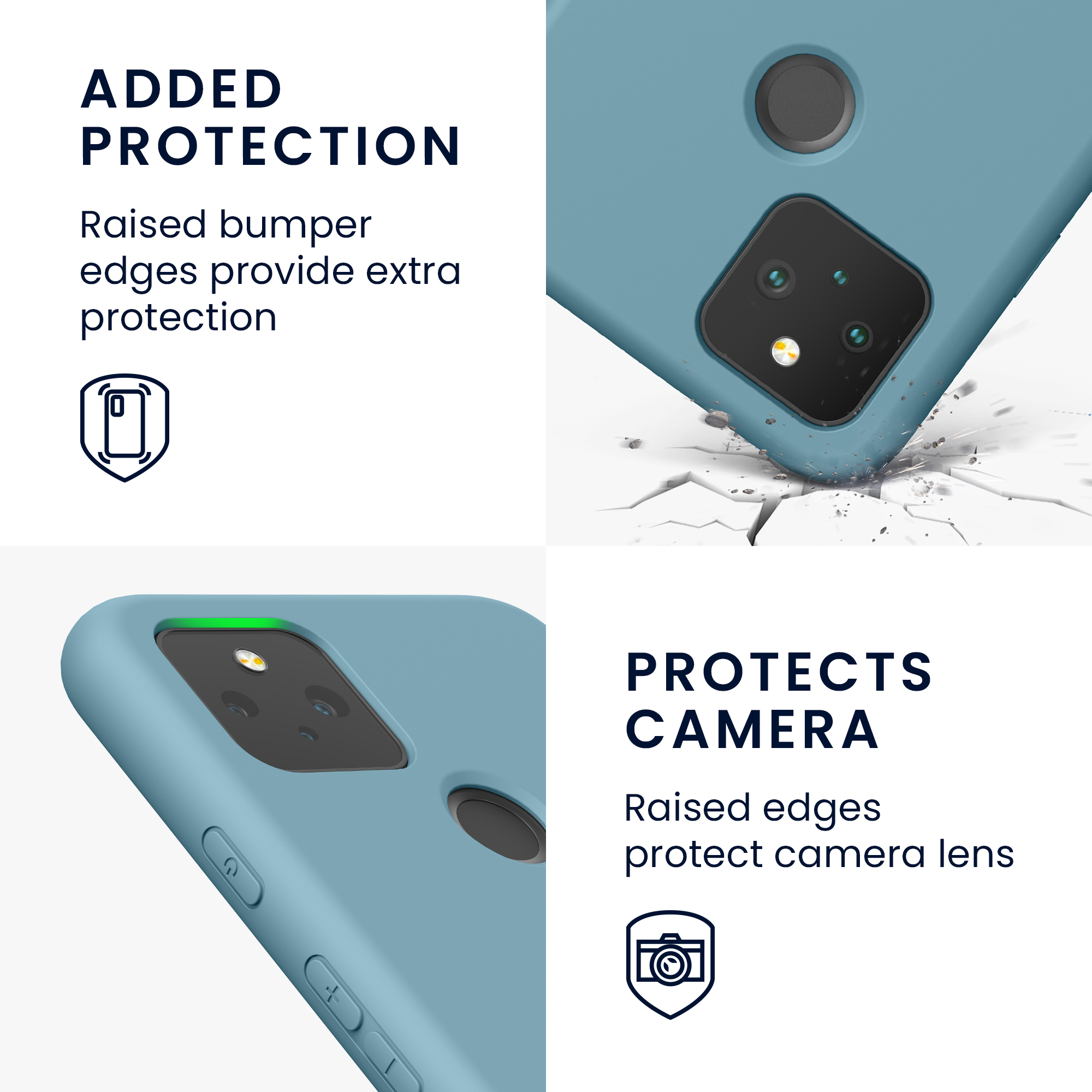Zadní kryt kwmobile pro Google Pixel 5 - arktická noc