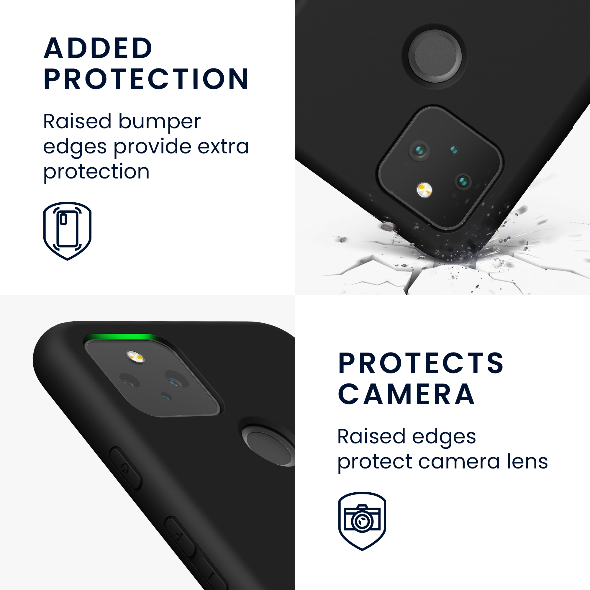 Zadní kryt kwmobile pro Google Pixel 5 - matná černá