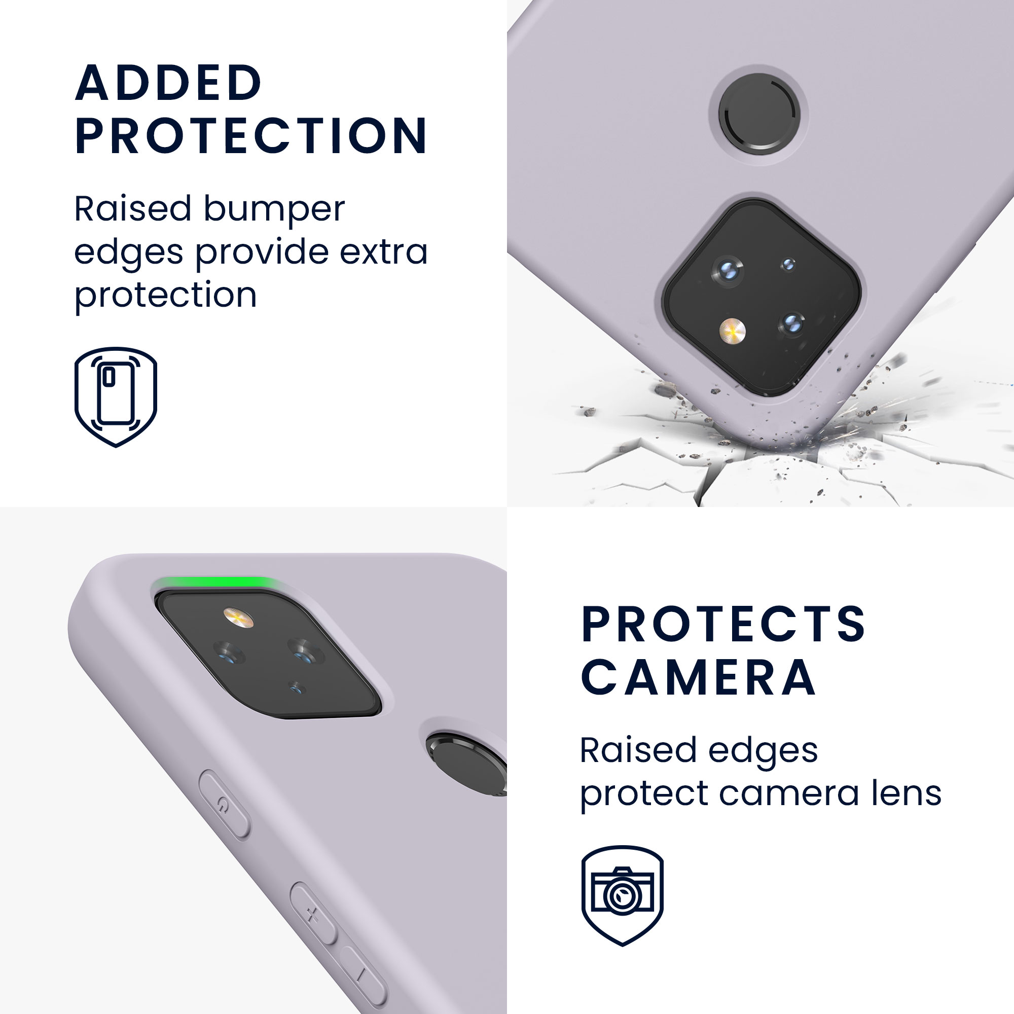 Zadní kryt kwmobile pro Google Pixel 4a - purple cloud