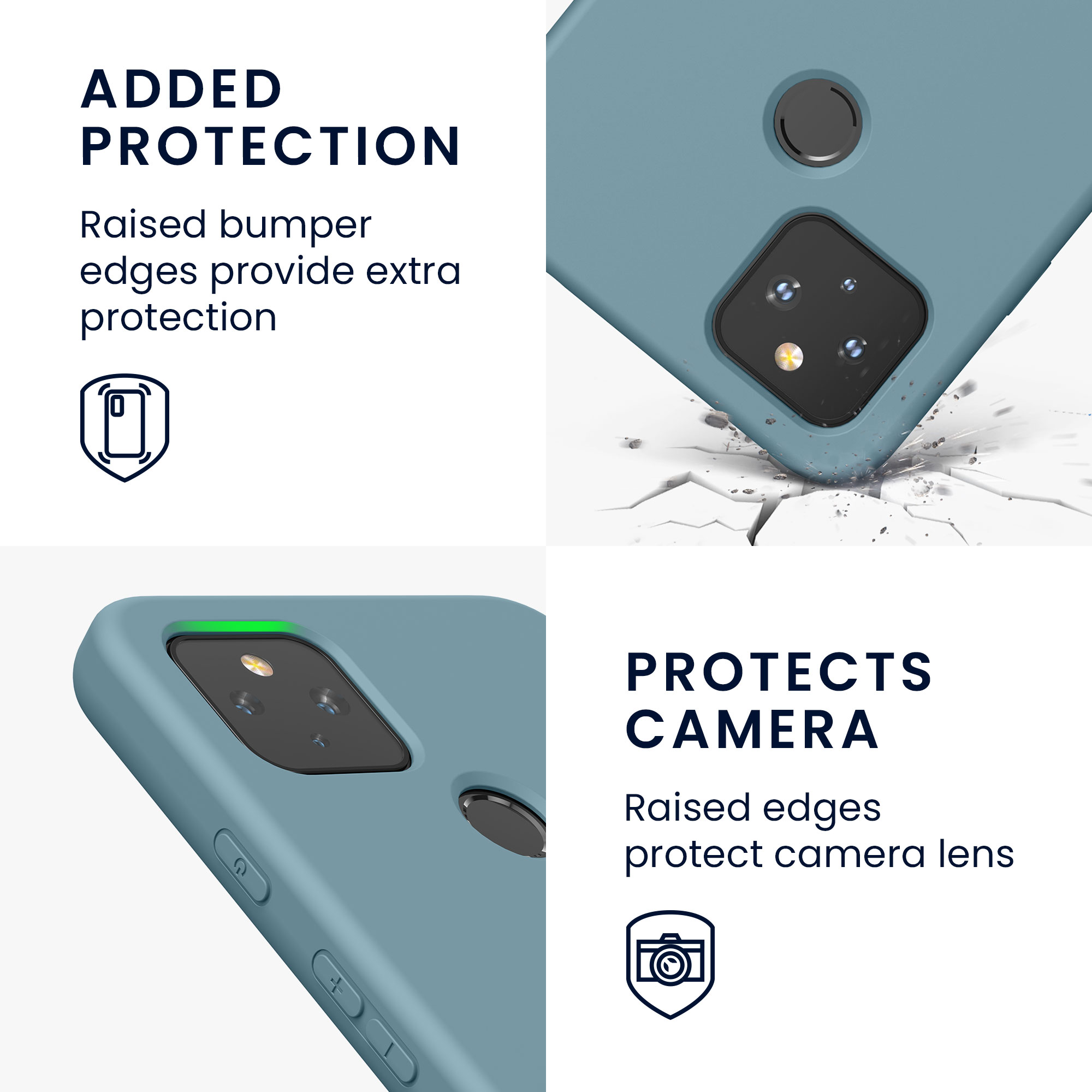 Zadní kryt kwmobile pro Google Pixel 4a - arktická noc