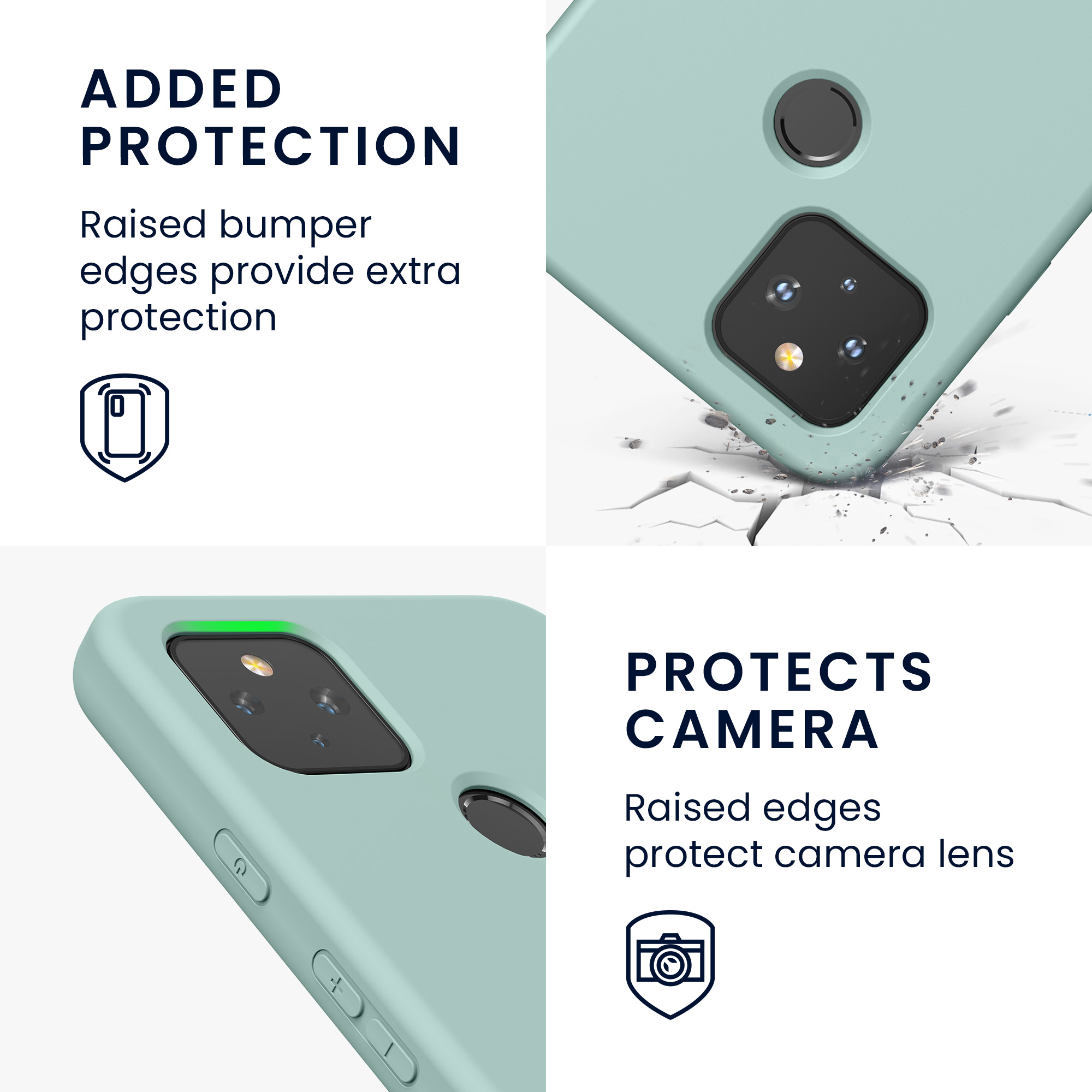 Zadní kryt kwmobile pro Google Pixel 4a - svěží mint