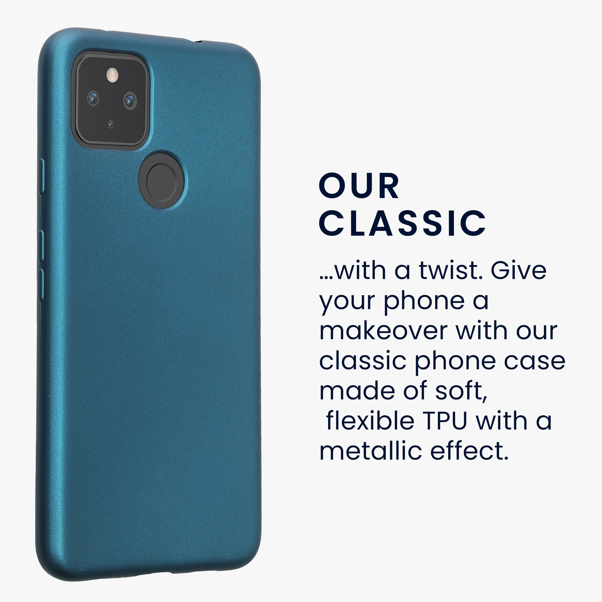 Zadní kryt kwmobile pro Google Pixel 4a - metalická karibská modrá