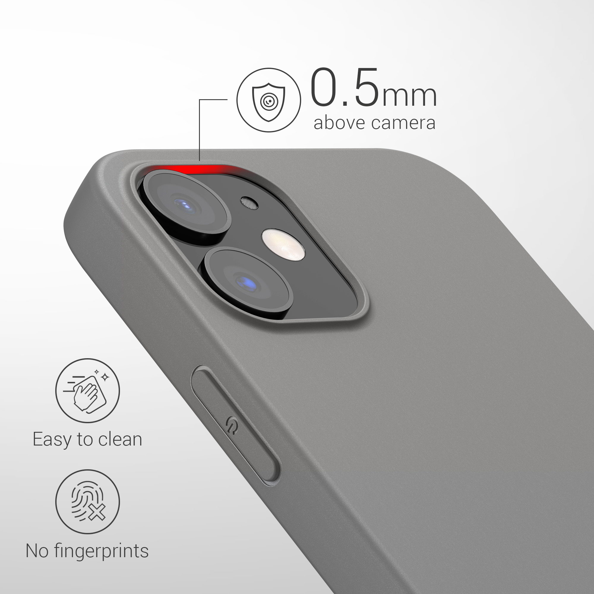 Kryt na mobil kwmobile iPhone 12 / iPhone 12 Pro - Stone Dust