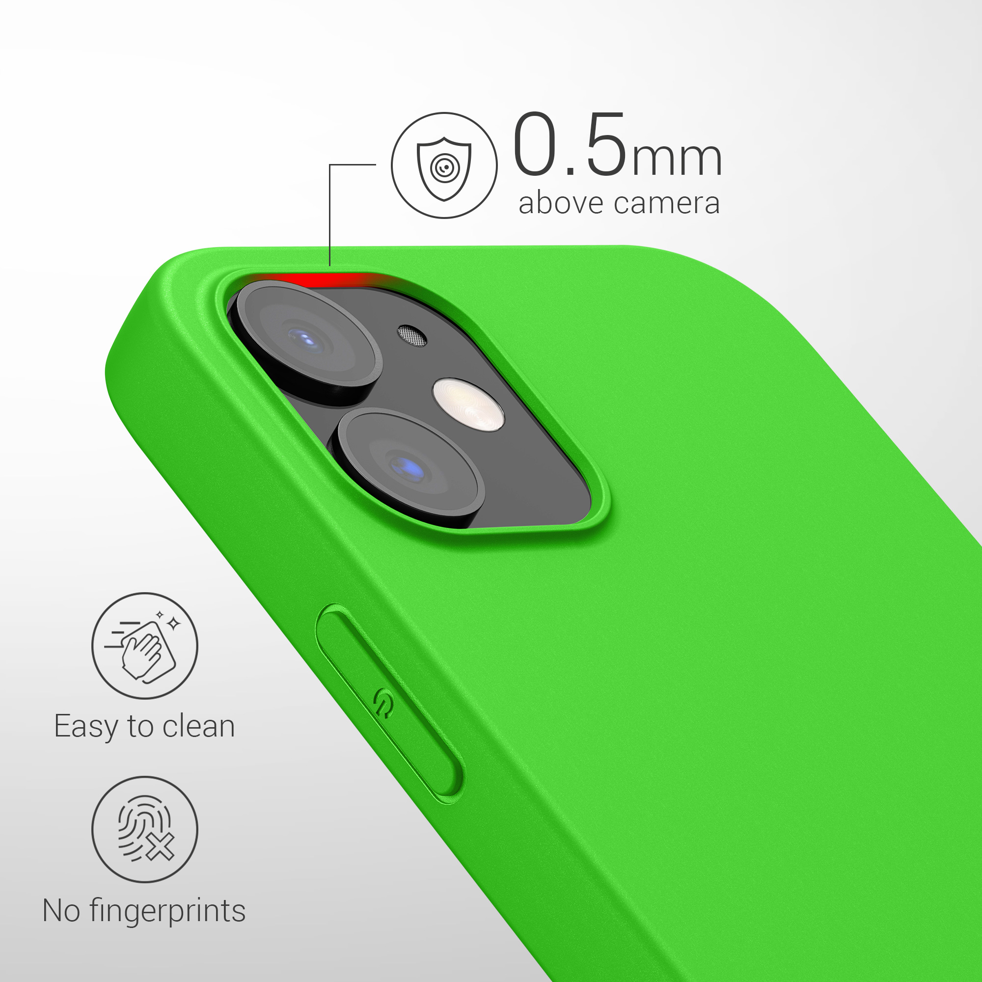 Silikonový kryt kwmobile pro iPhone 12 / iPhone 12 Pro - limetkově zelená