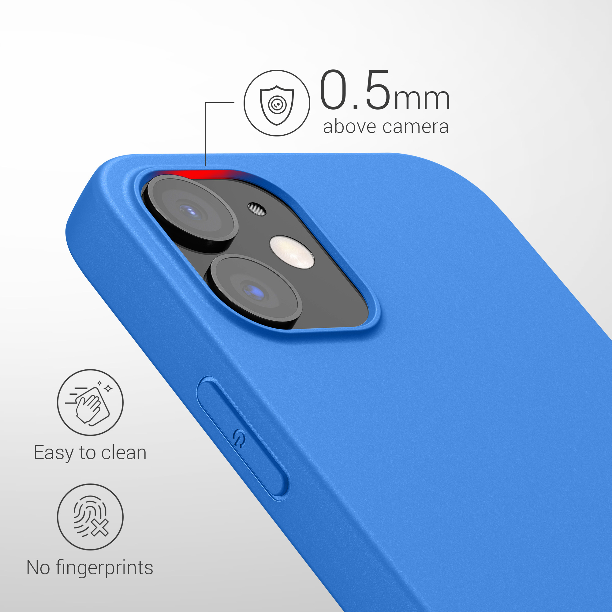 Silikonový kryt kwmobile pro iPhone 12 / iPhone 12 Pro - mořský vánek