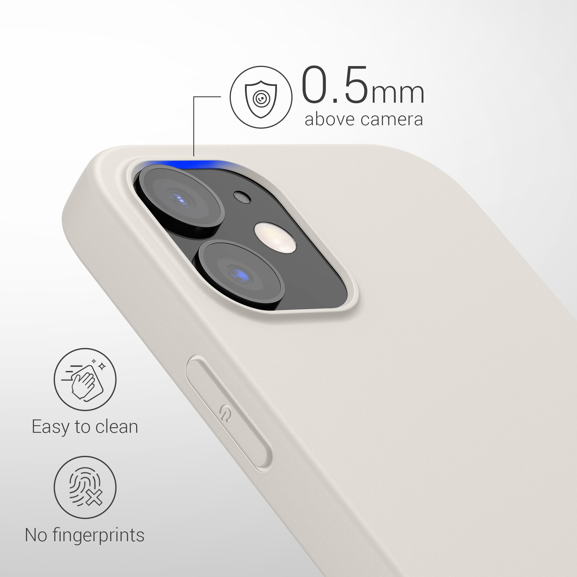 Silikonový kryt kwmobile pro iPhone 12 / iPhone 12 Pro - Moon Glow