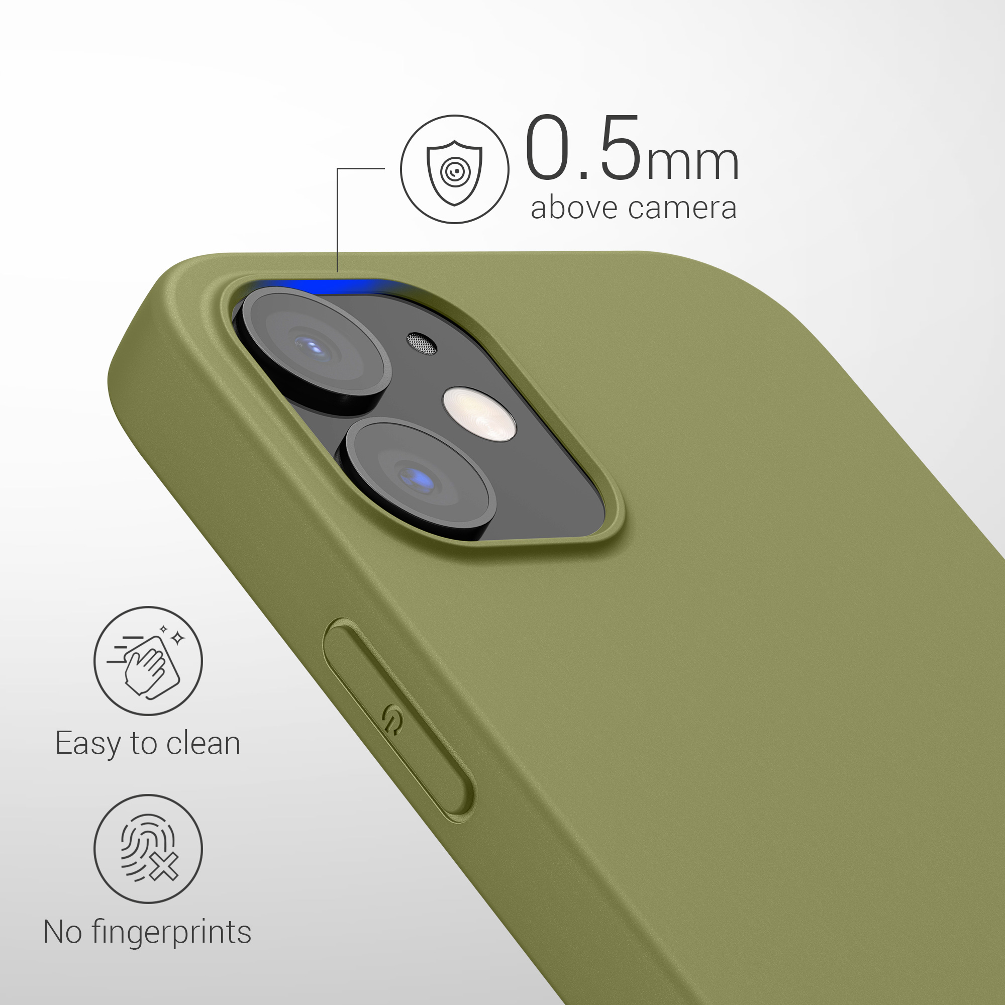 Kryt na mobil kwmobile iPhone 12 / iPhone 12 Pro - Pottery Green