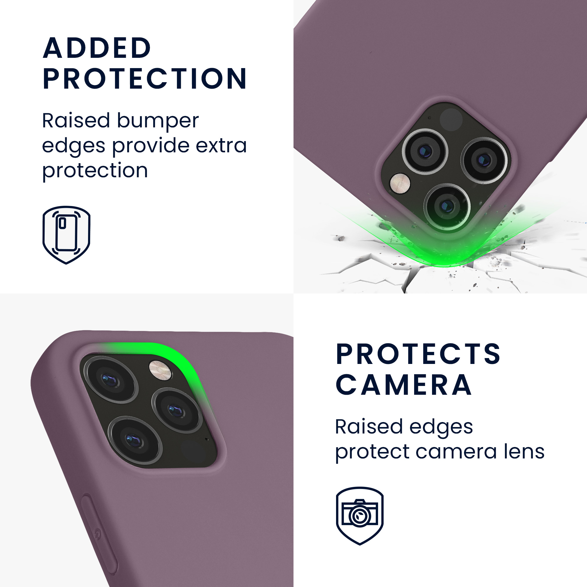 Silikonový kryt kwmobile pro iPhone 12 / iPhone 12 Pro - světlá iris