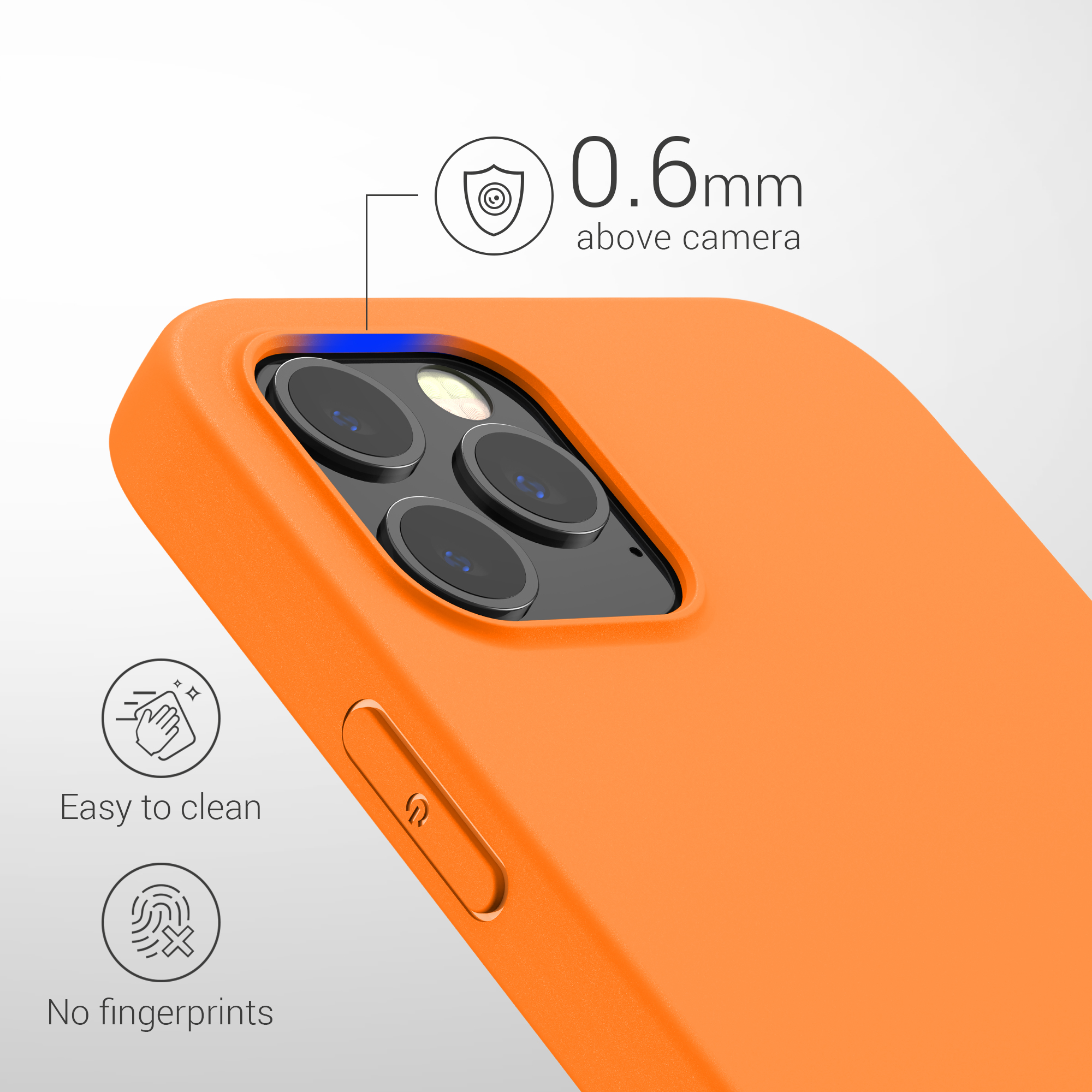 Silikonový kryt kwmobile pro iPhone 12 Pro Max - ovocná oranžová