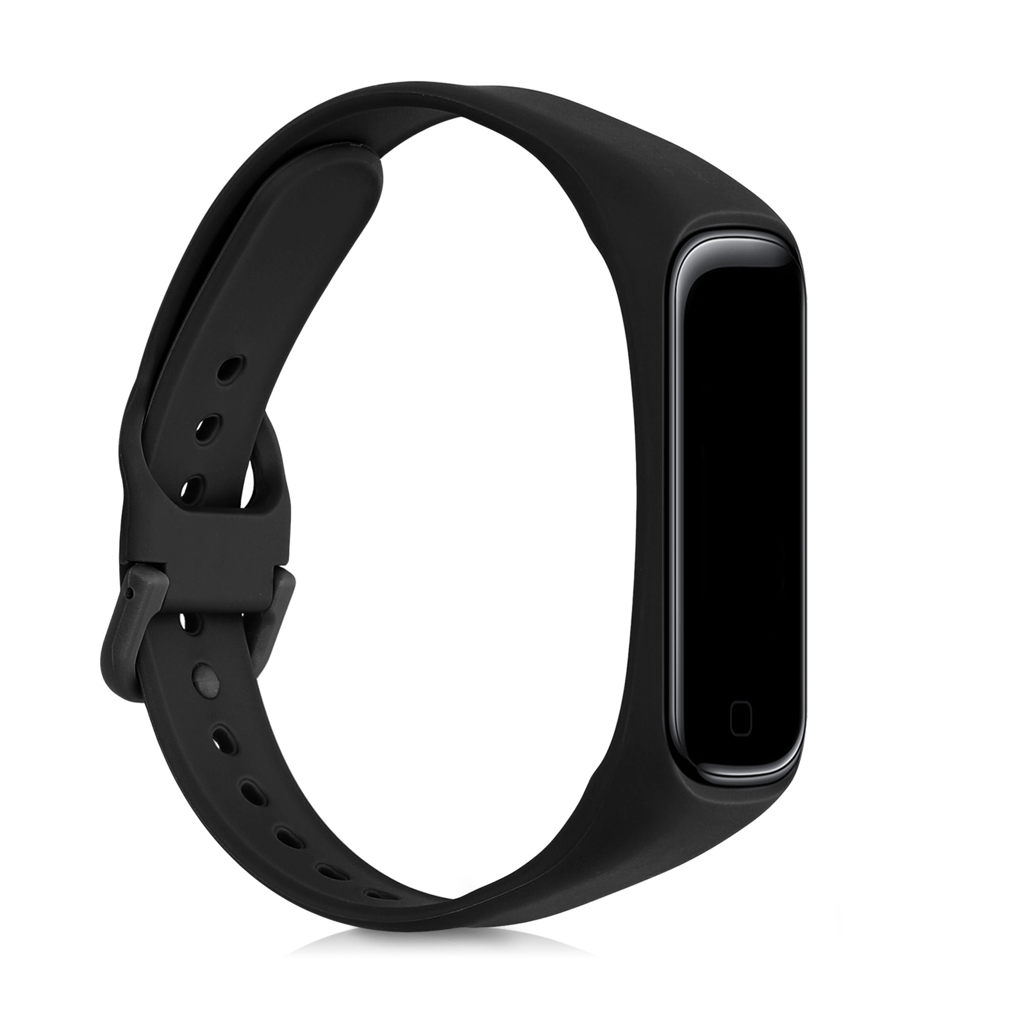 Silikonový řemínek na chytré hodinky Samsung Galaxy Fit 2 kwmobile 2 ks černo-tmavě modrý