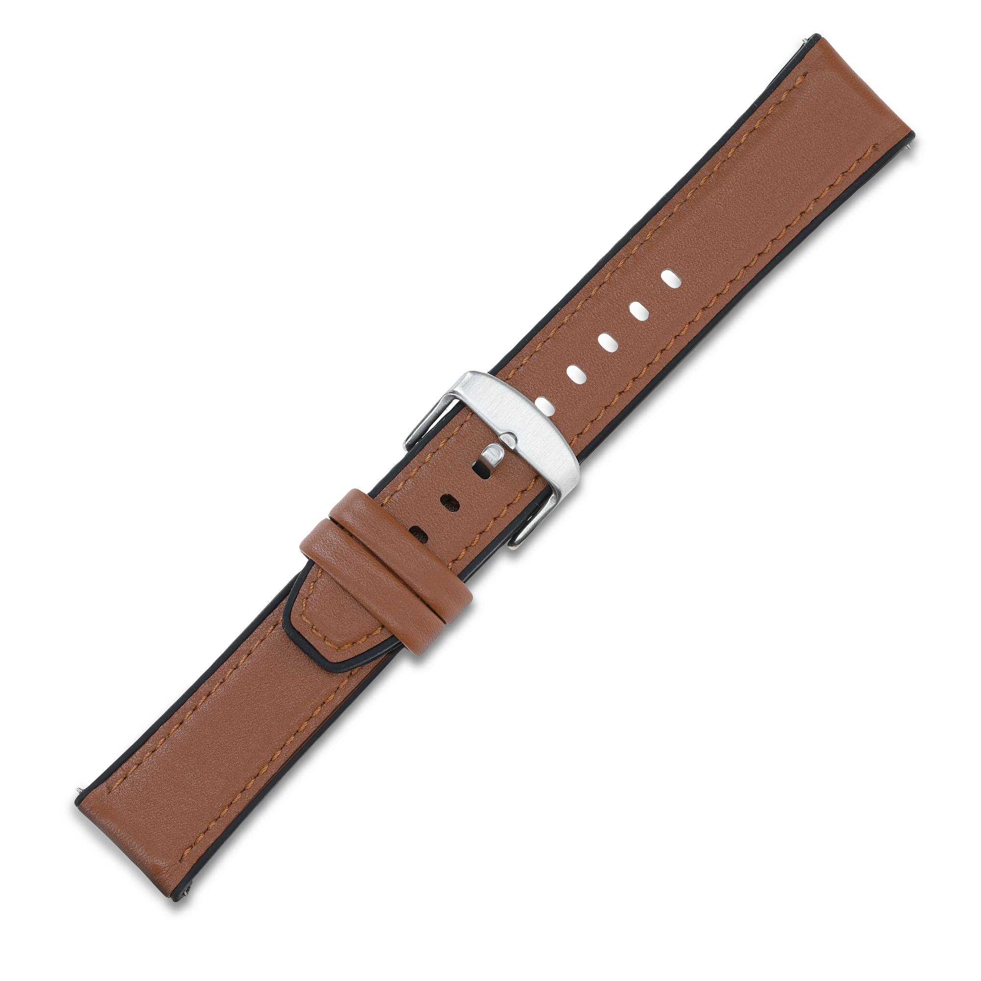 Řemínek pro Huami Amzfit GTR (47mm) / GTR 2 / GTR 3 / GTR 4 kwmobile - hnědá a černá