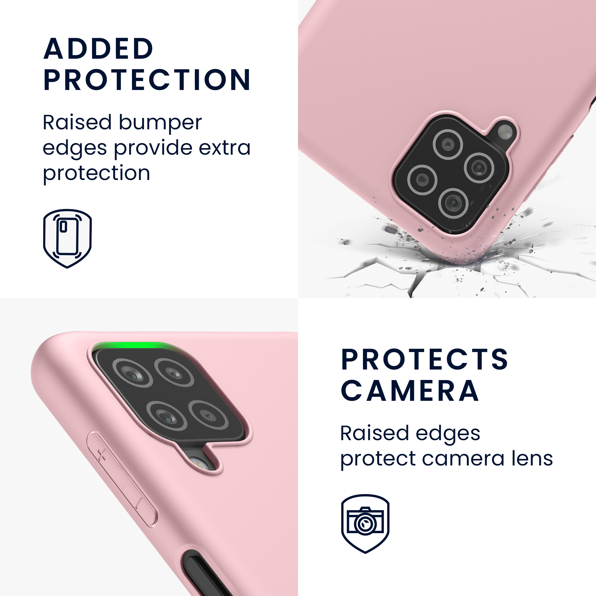 Kryt na mobil Samsung Galaxy A12 kwmobile TPU vintage růžový