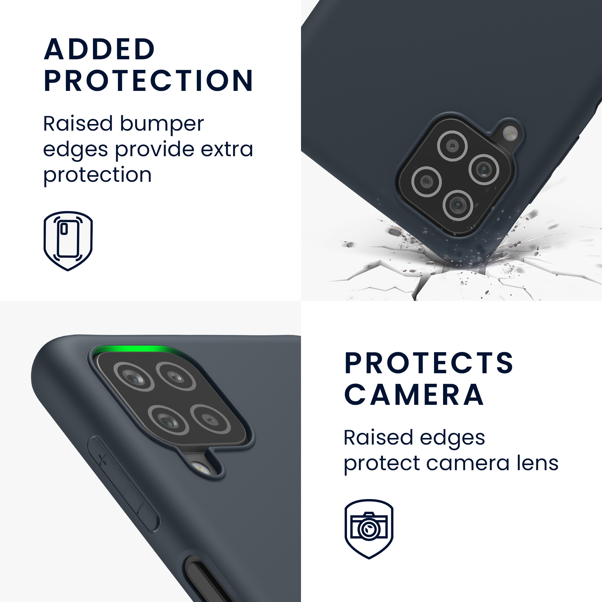 Kryt na mobil Samsung Galaxy A12 kwmobile TPU borůvkově modrý