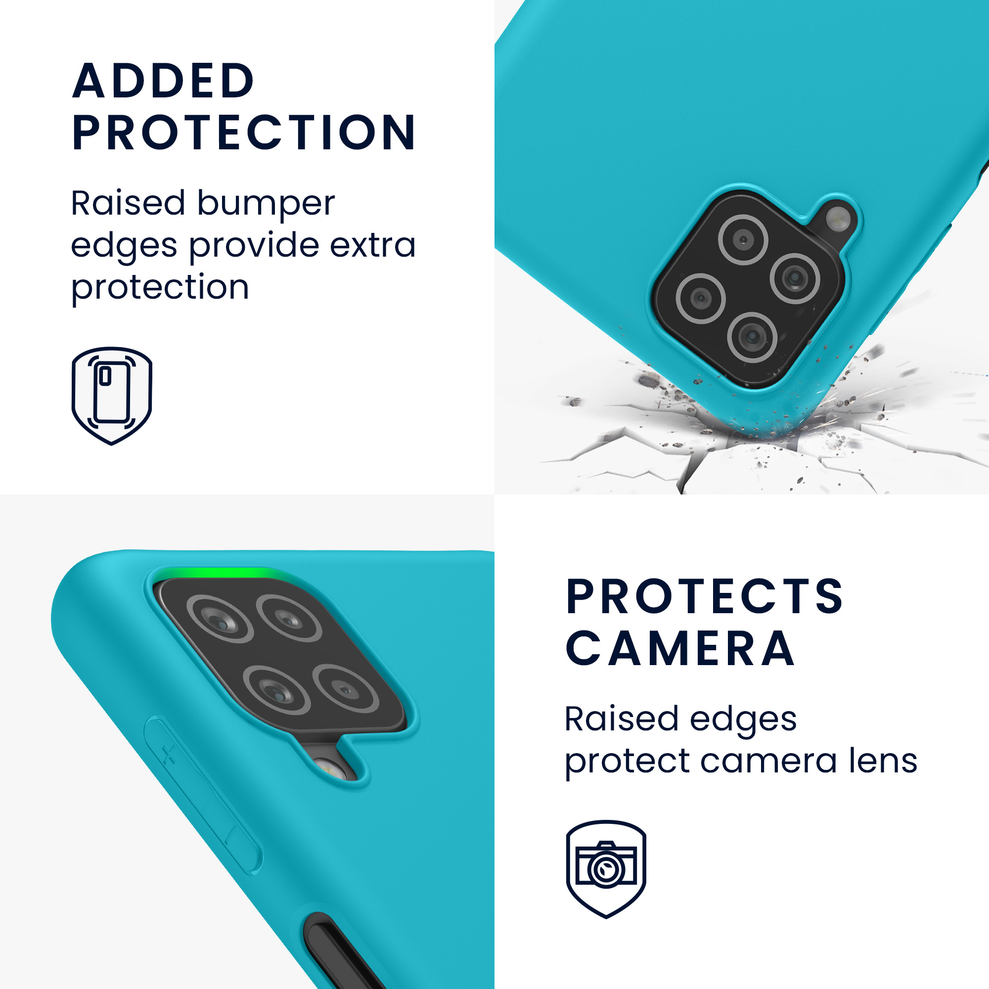 Kryt na mobil Samsung Galaxy A12 kwmobile TPU Cool Glacier