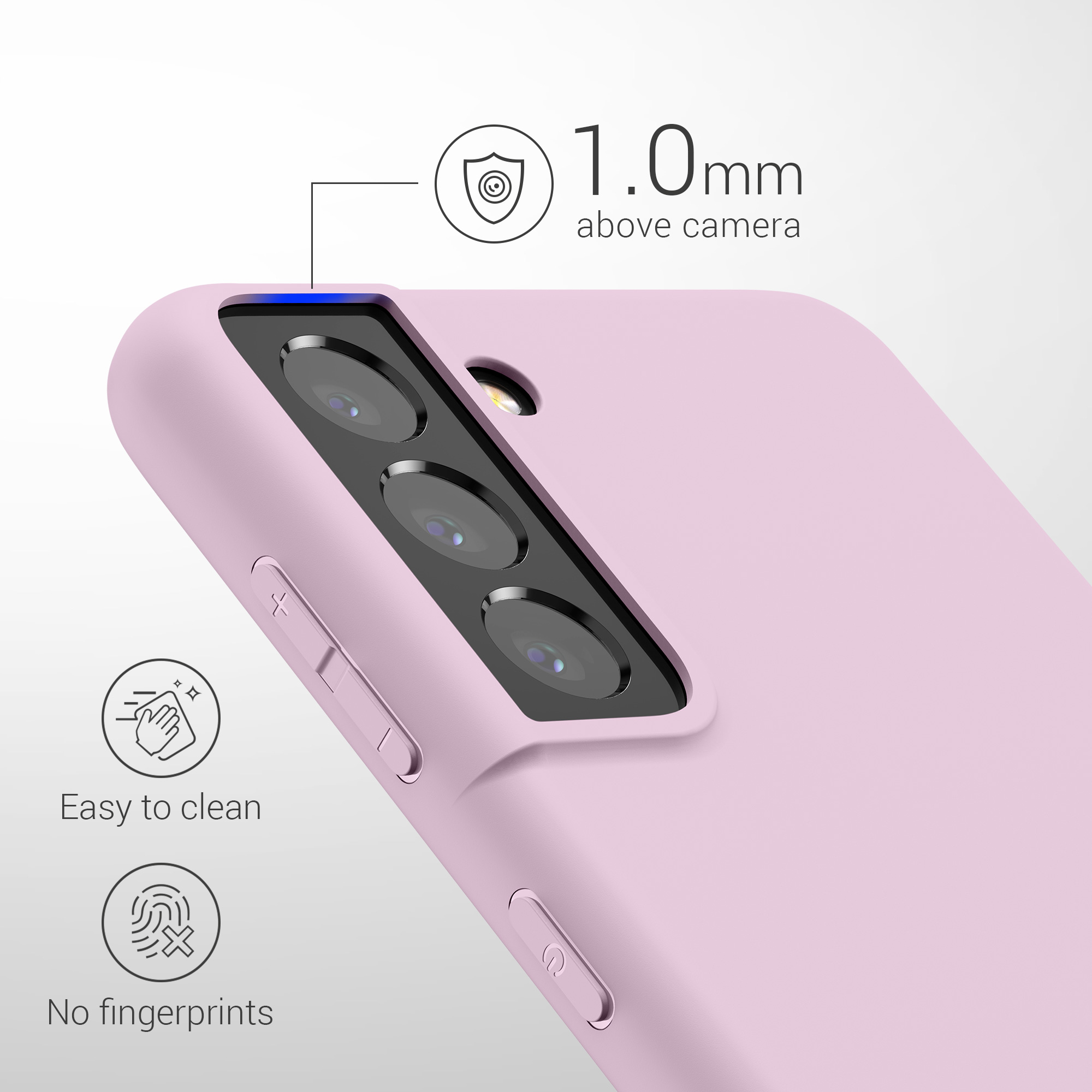 Kryt na mobil Samsung Galaxy S21 kwmobile TPU mauve
