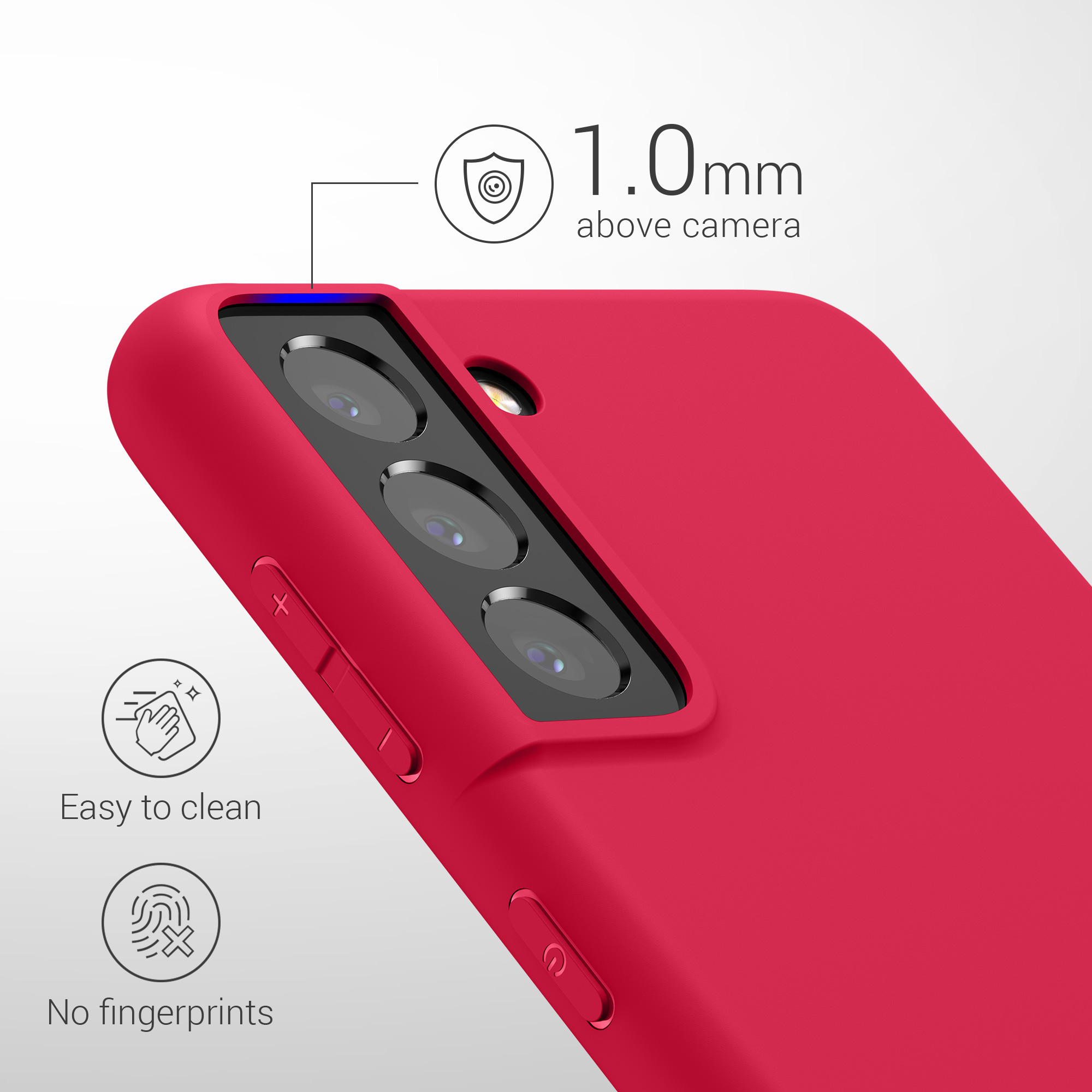 Kryt na mobil Samsung Galaxy S21 kwmobile TPU neonově růžový