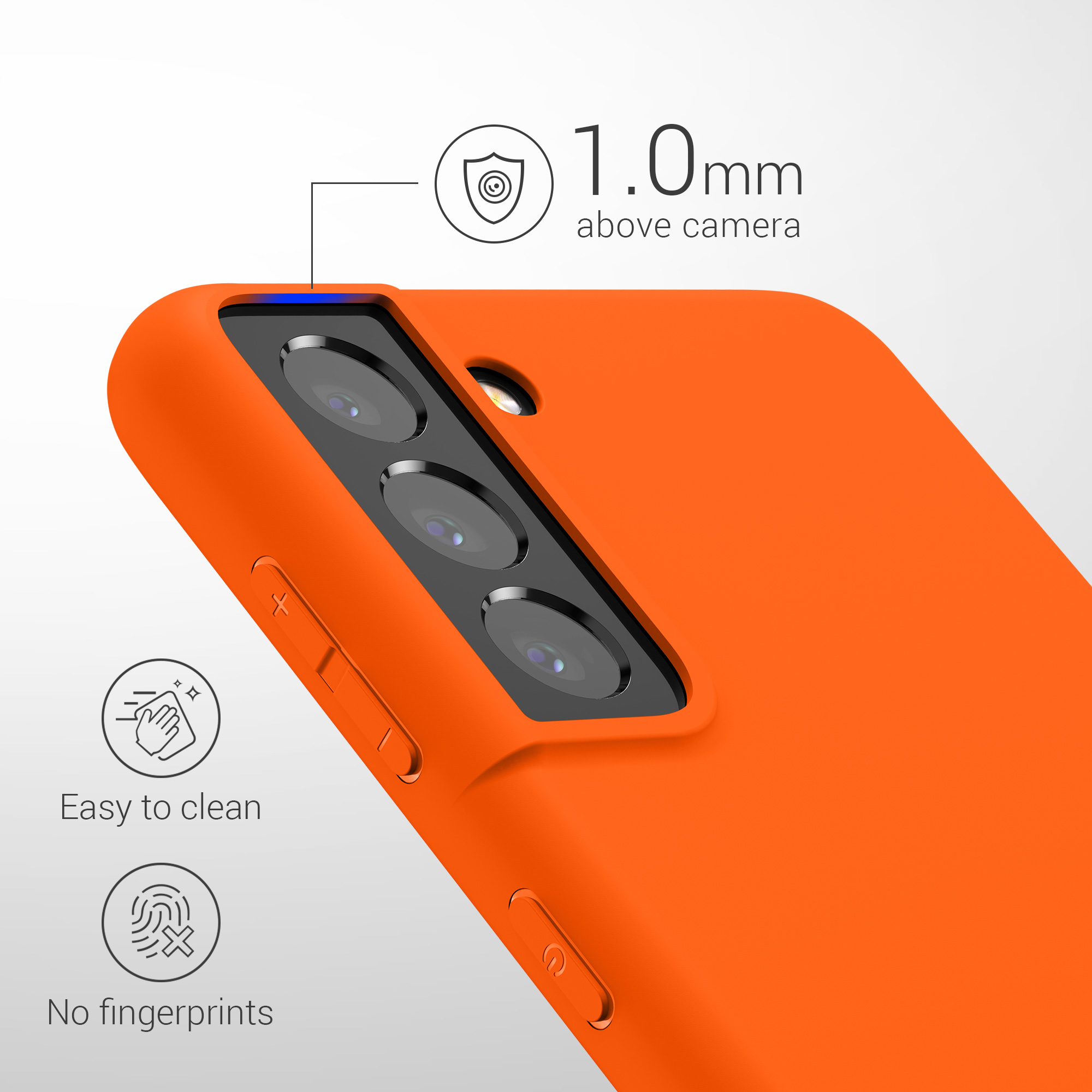 Kryt na mobil Samsung Galaxy S21 kwmobile TPU Neon Orange