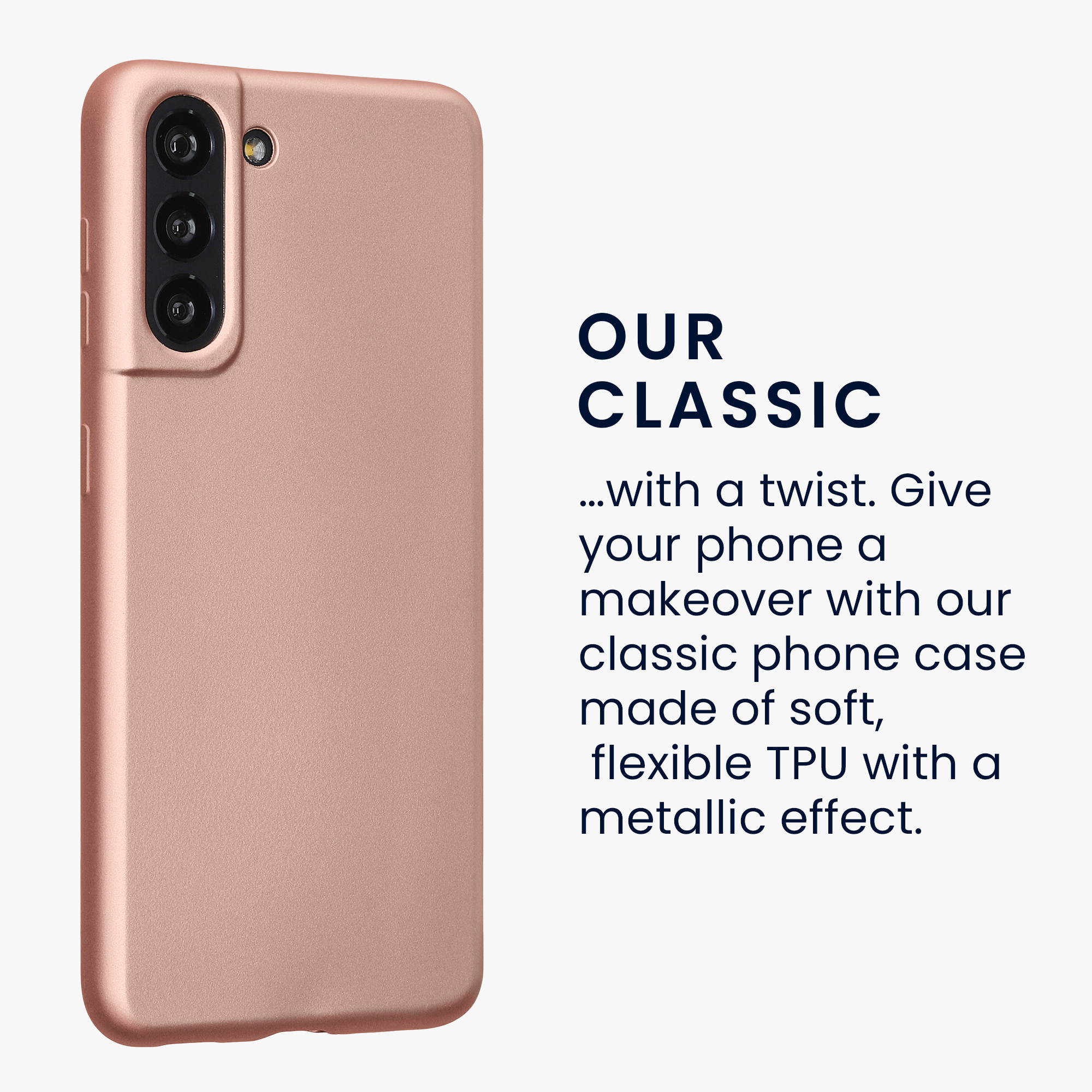 Metalický kryt na mobil Samsung Galaxy S21 kwmobile metalicky rose gold