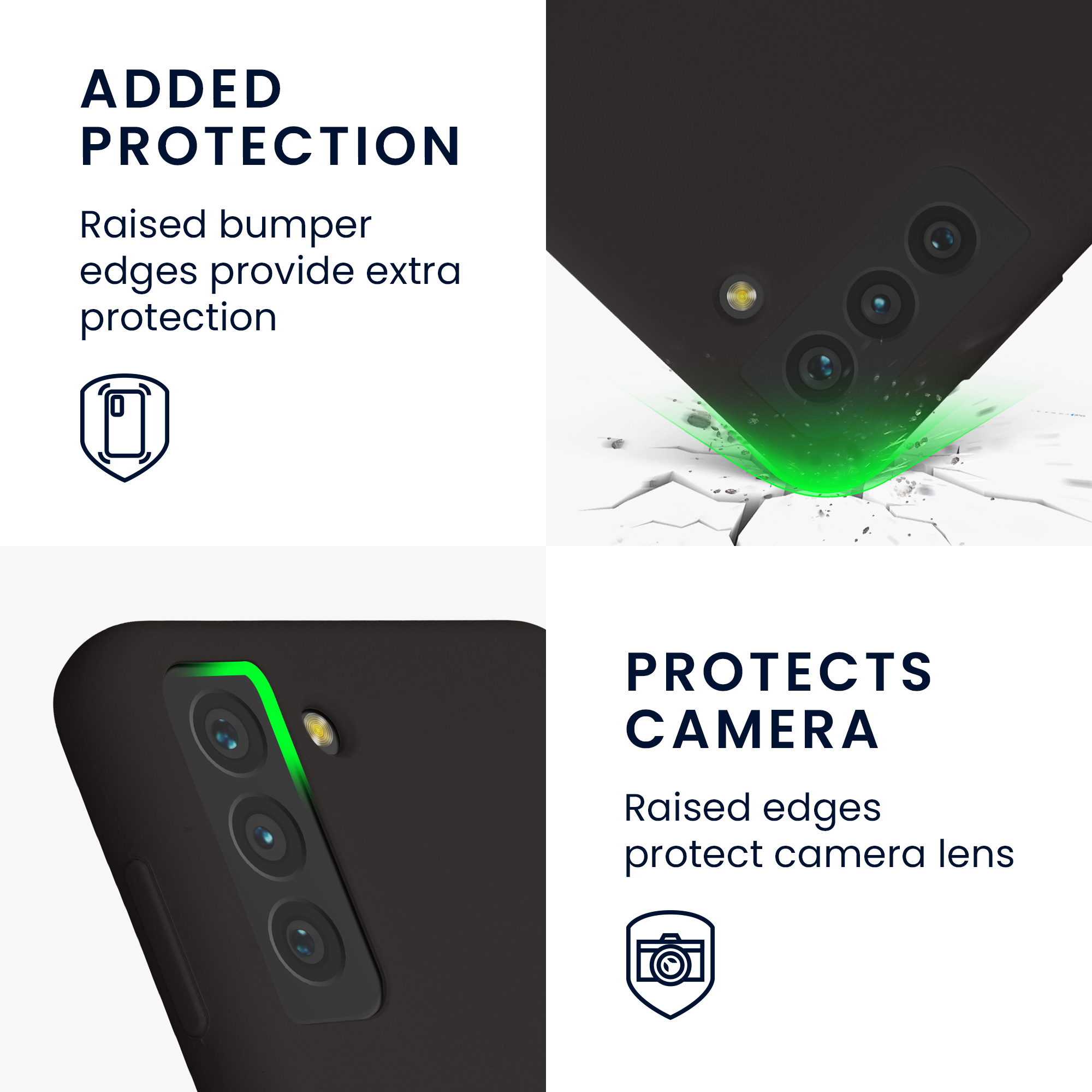 Pouzdro pro Samsung Galaxy S21 Plus kwmobile silikonové - černá matný