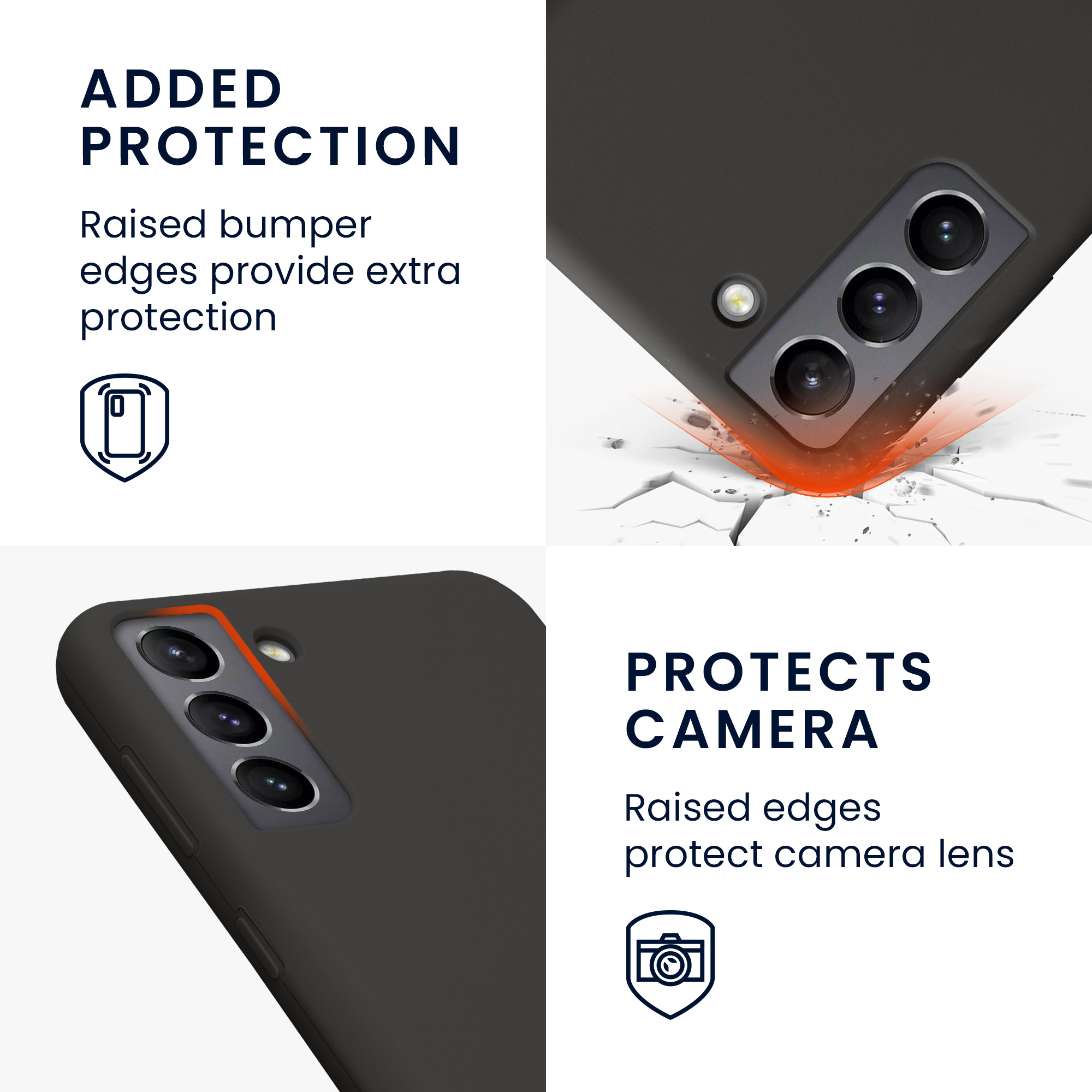 Kryt na mobil Galaxy S21+ kwmobile Soft Cover tmavě šedá