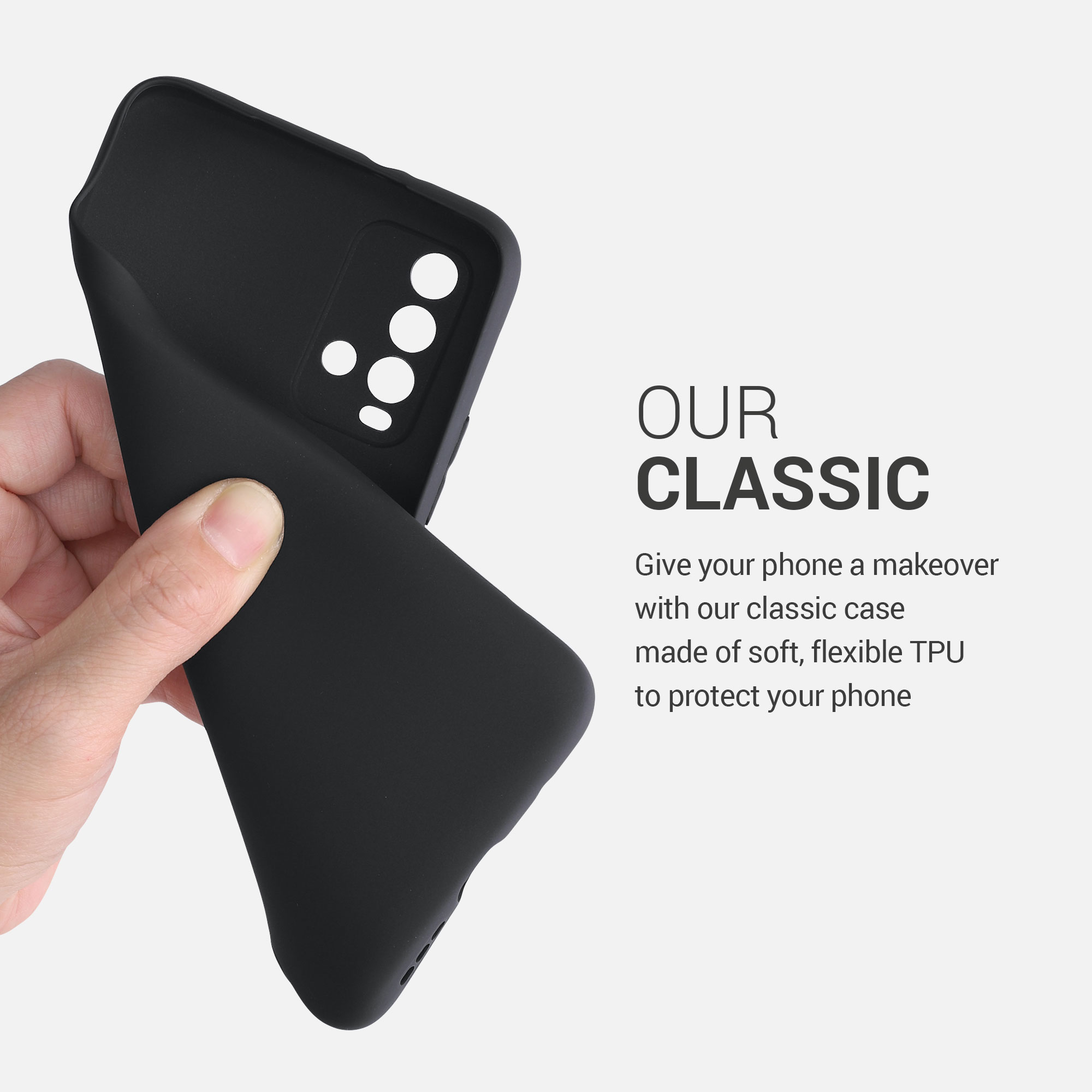 Kryt Xiaomi Redmi 9T silikonový TPU černá matná kwmobile