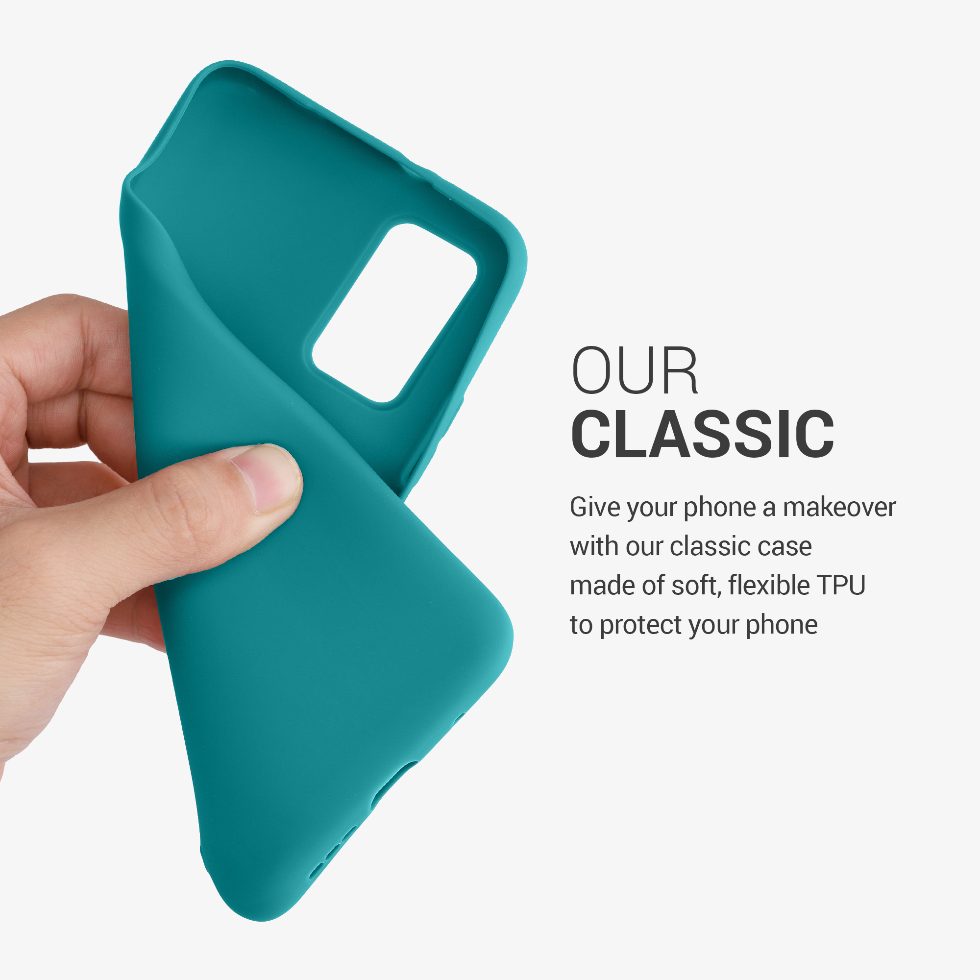 Kryt Xiaomi Redmi 9T silikonový TPU modrozelená matná kwmobile