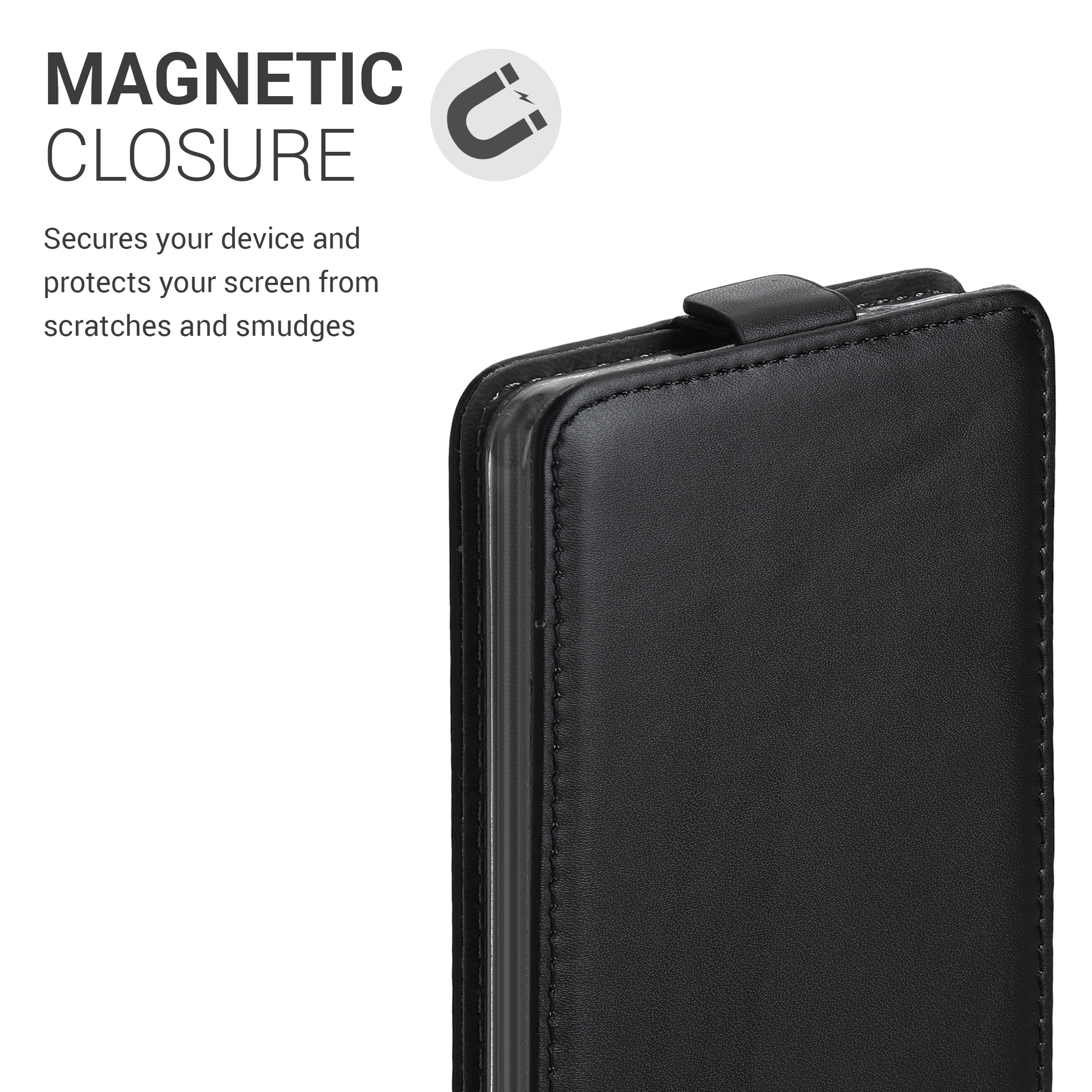 Flip pouzdro Samsung Galaxy A52 / A52 5G / A52s 5G kwmobile PU kůže vertikální s magnetem Černá