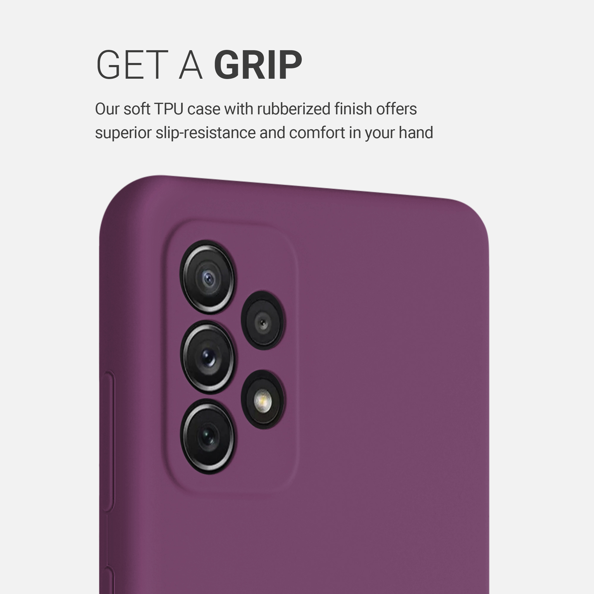 Kryt na mobil Samsung Galaxy A72 kwmobile TPU Magenta Purple