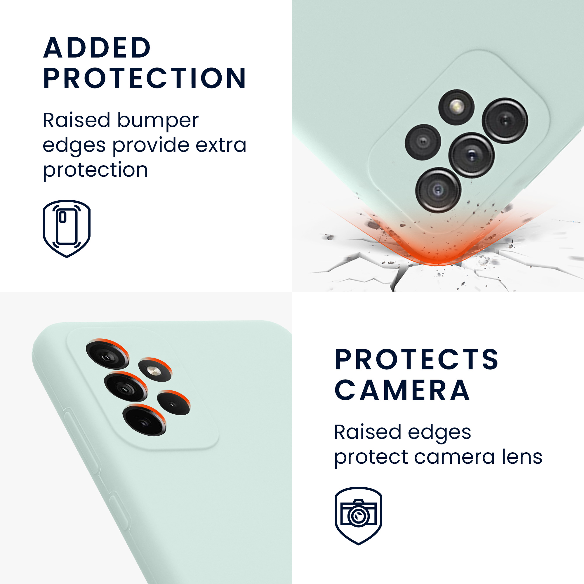 Kryt na mobil Samsung Galaxy A72 kwmobile TPU mintový