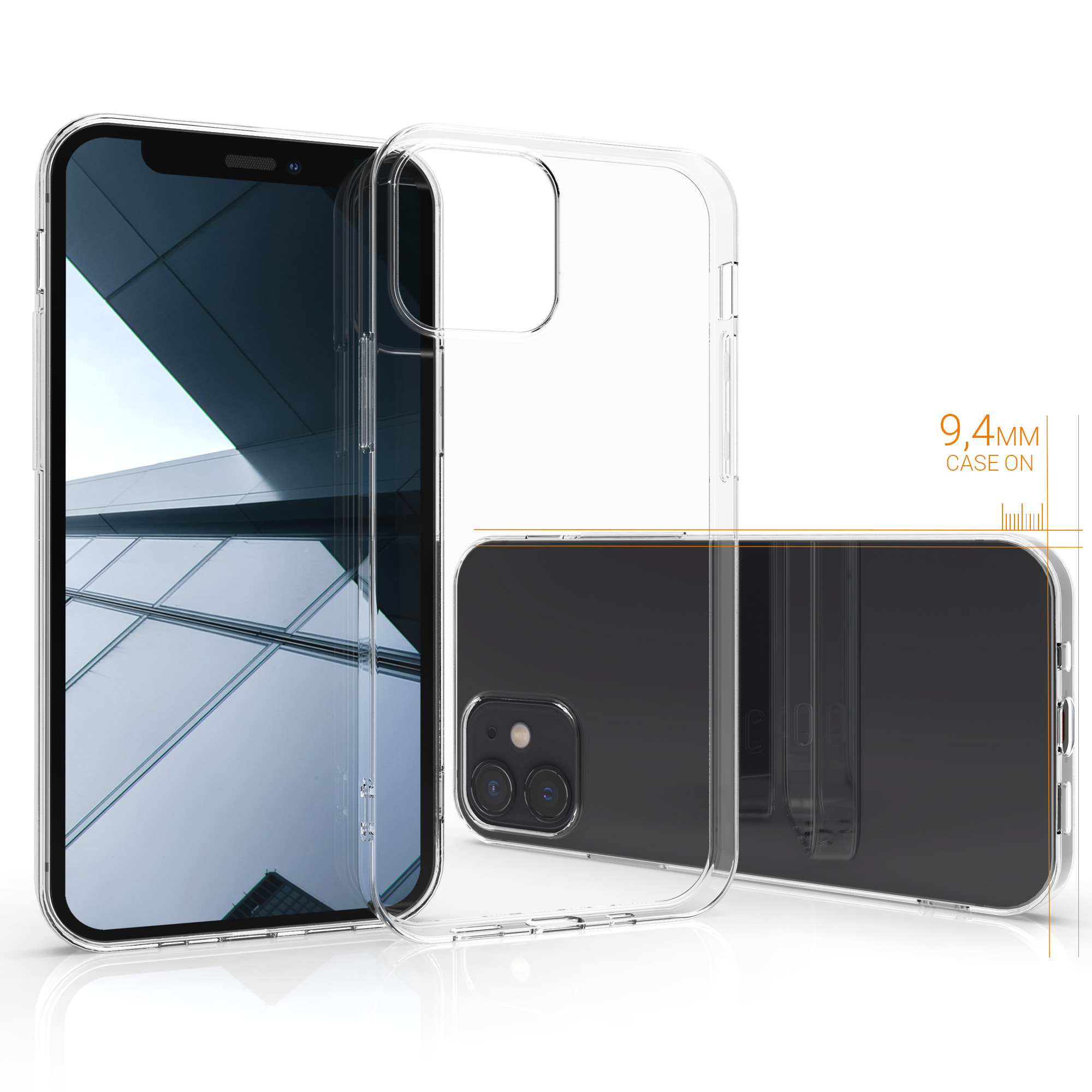 Pouzdro pro Apple iPhone 12 mini kwmobile tenké TPU - transparentní