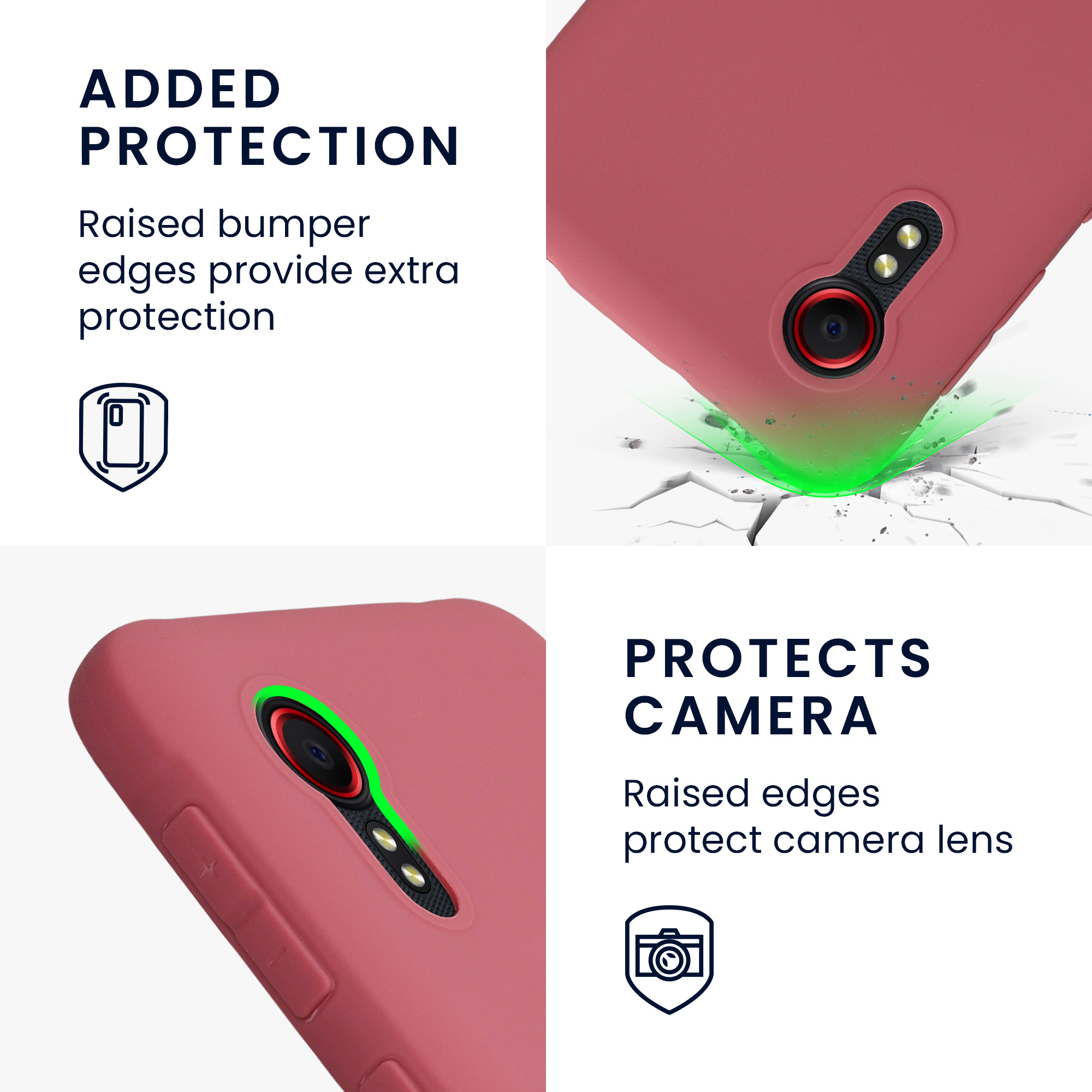 Kryt kwmobile pro Samsung Galaxy Xcover 5 - tmavě růžová
