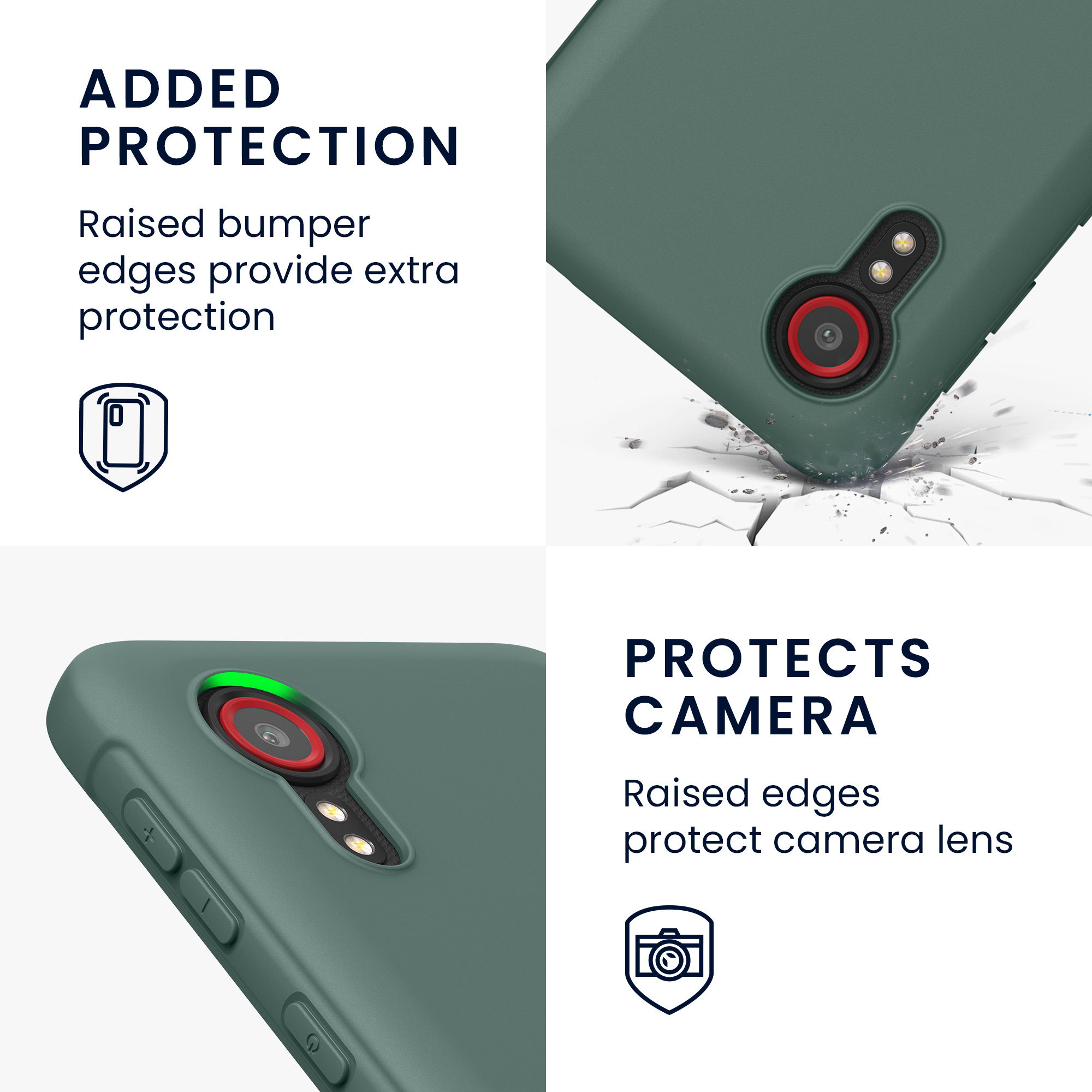 Kryt kwmobile pro Samsung Galaxy Xcover 5 - modrozelená